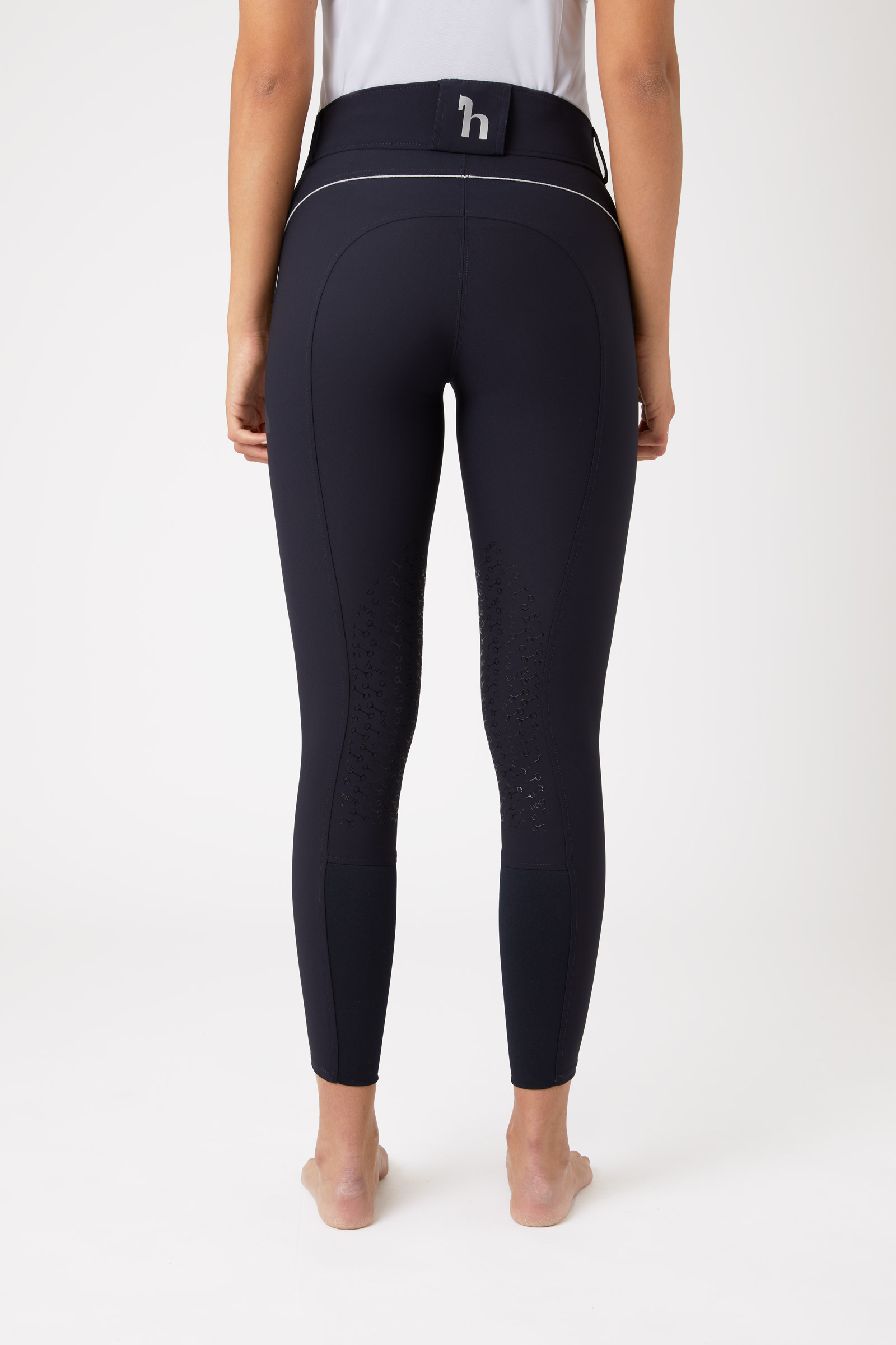 Horze Aubrey High Waist Breeches for Women with Silicone Knee Patch