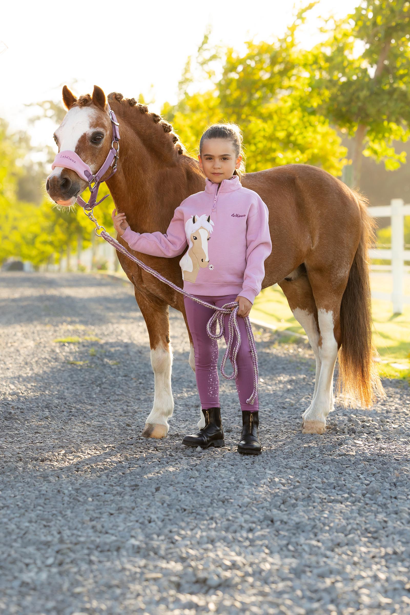 LeMieux Mini Quinn Kid's Quarter Zip Sweat