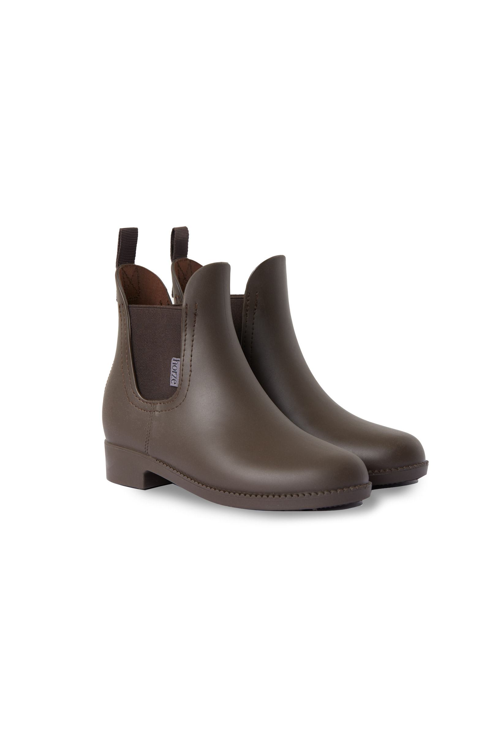 Brown Horze Bonn Women's Rubber Jodhpur Boots