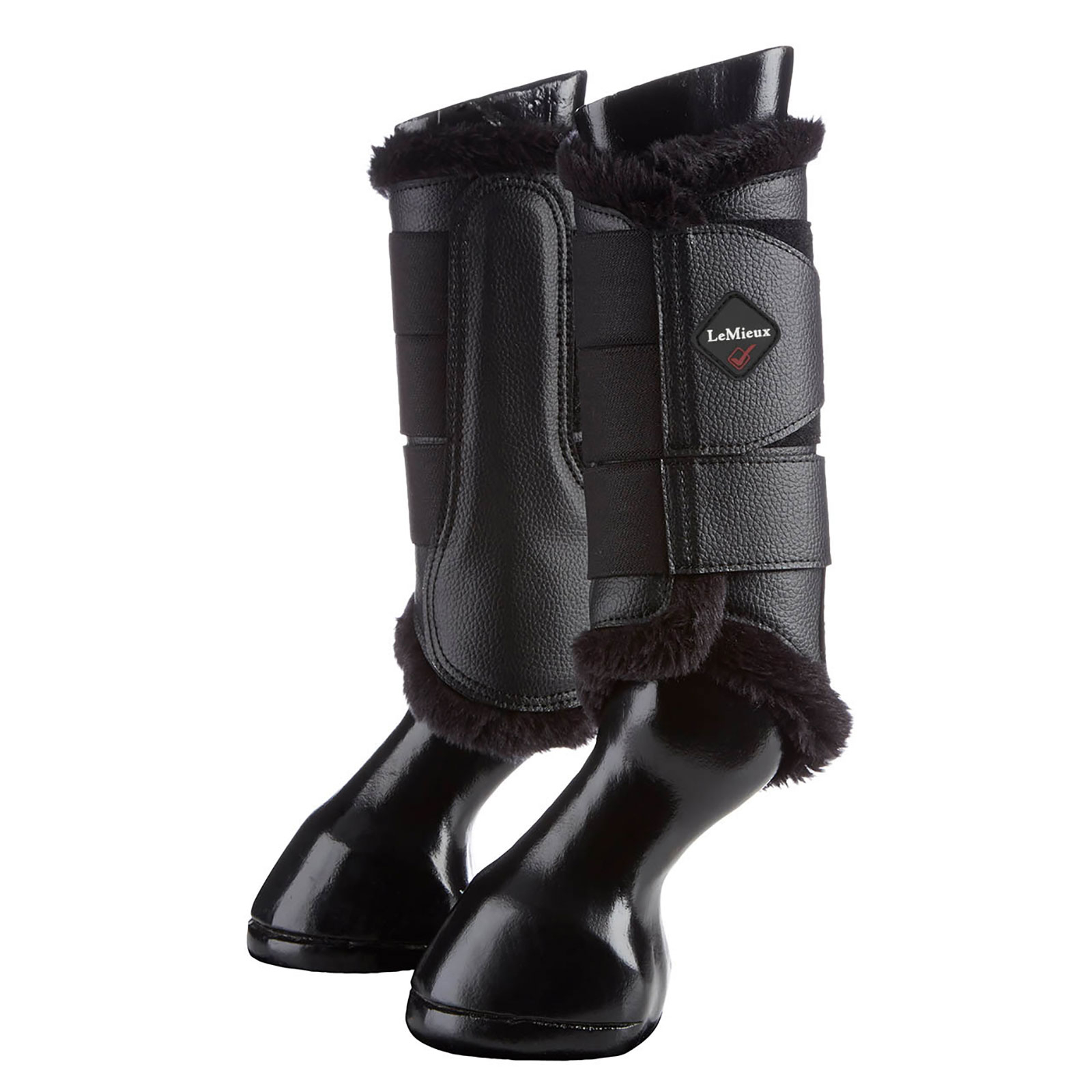 Black LeMieux Fleece Lined Brushing Boot