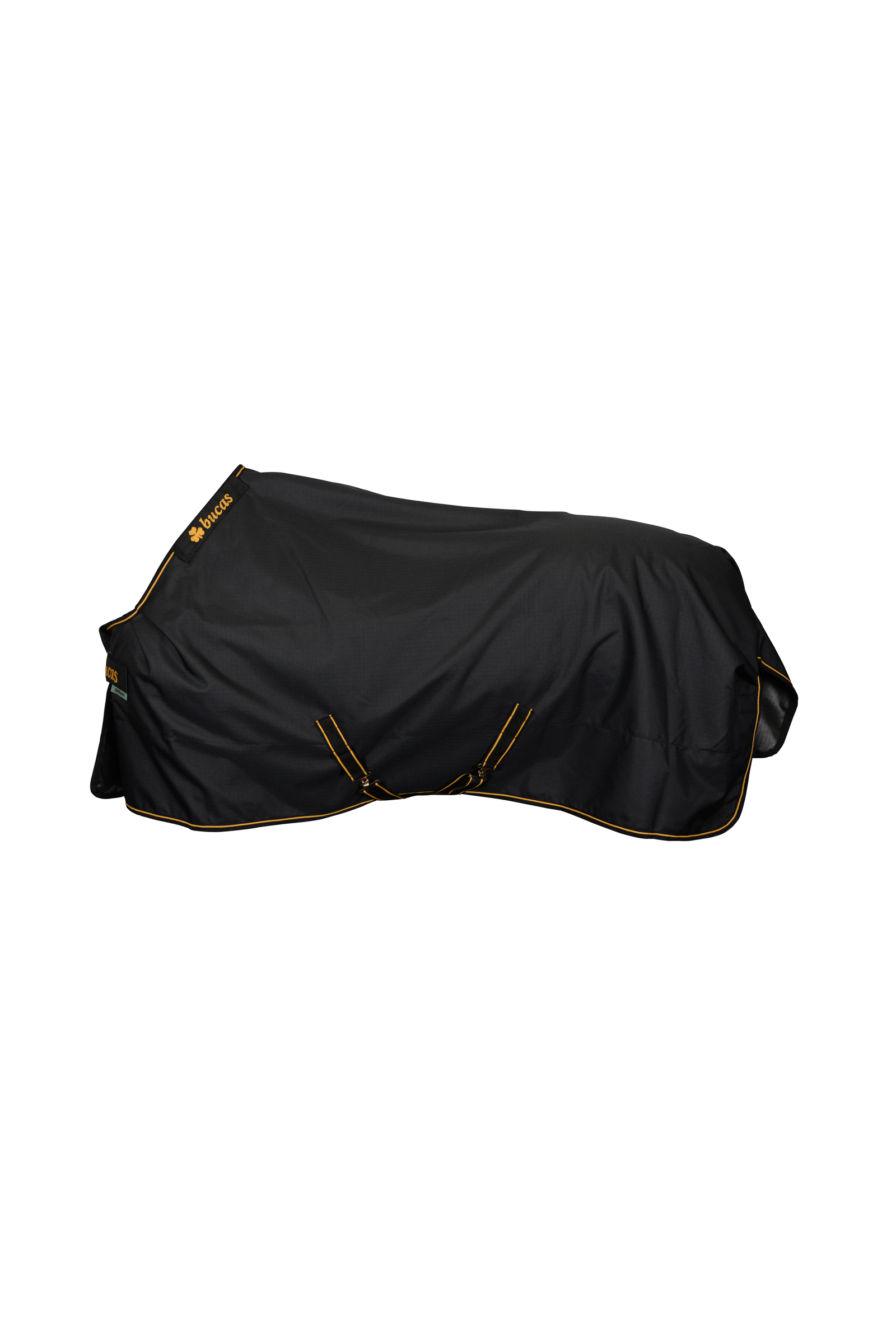 Black/Gold Bucas Irish Turnout Rug, 300g