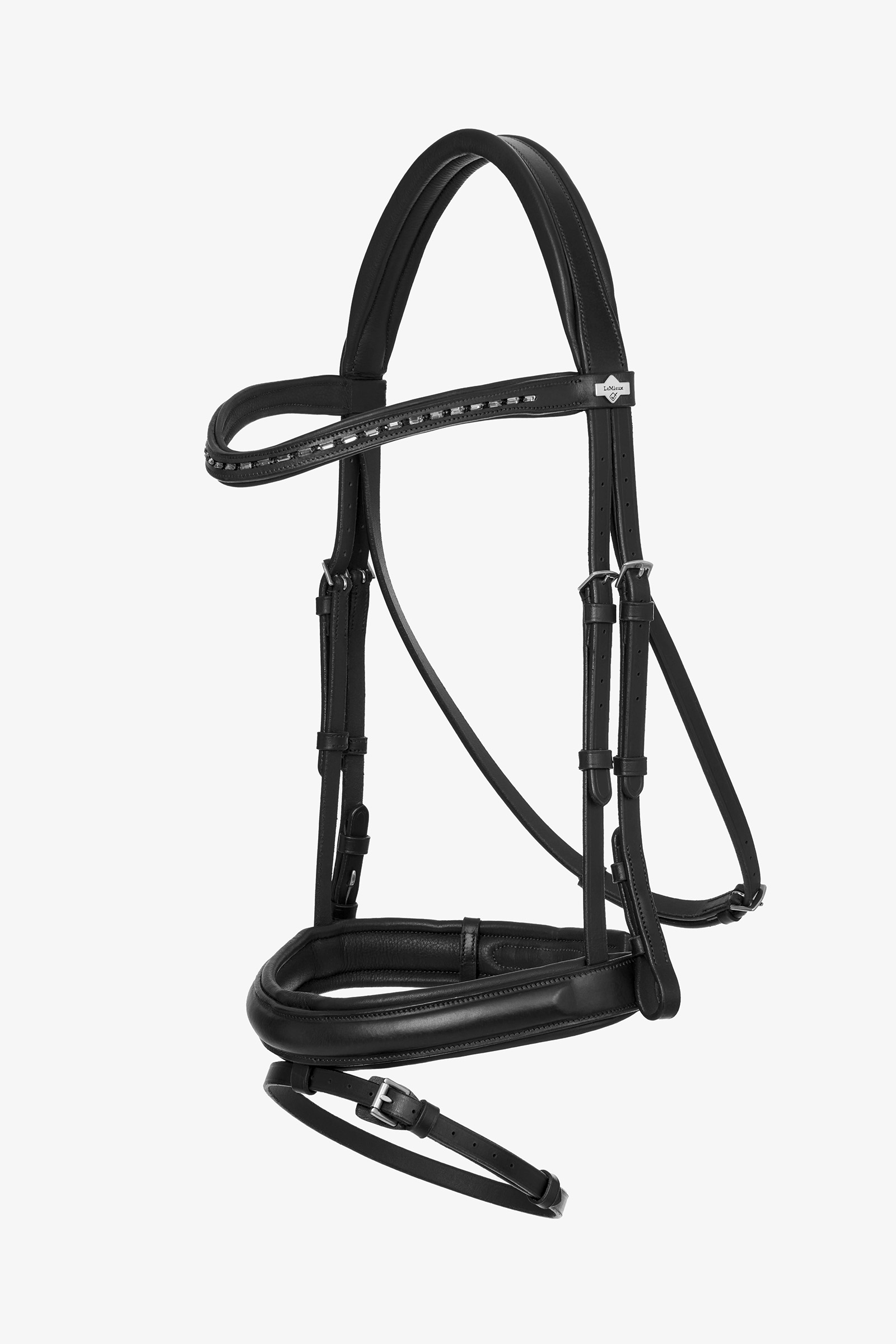 Black/Silver LeMieux Arika Dressage Bridle