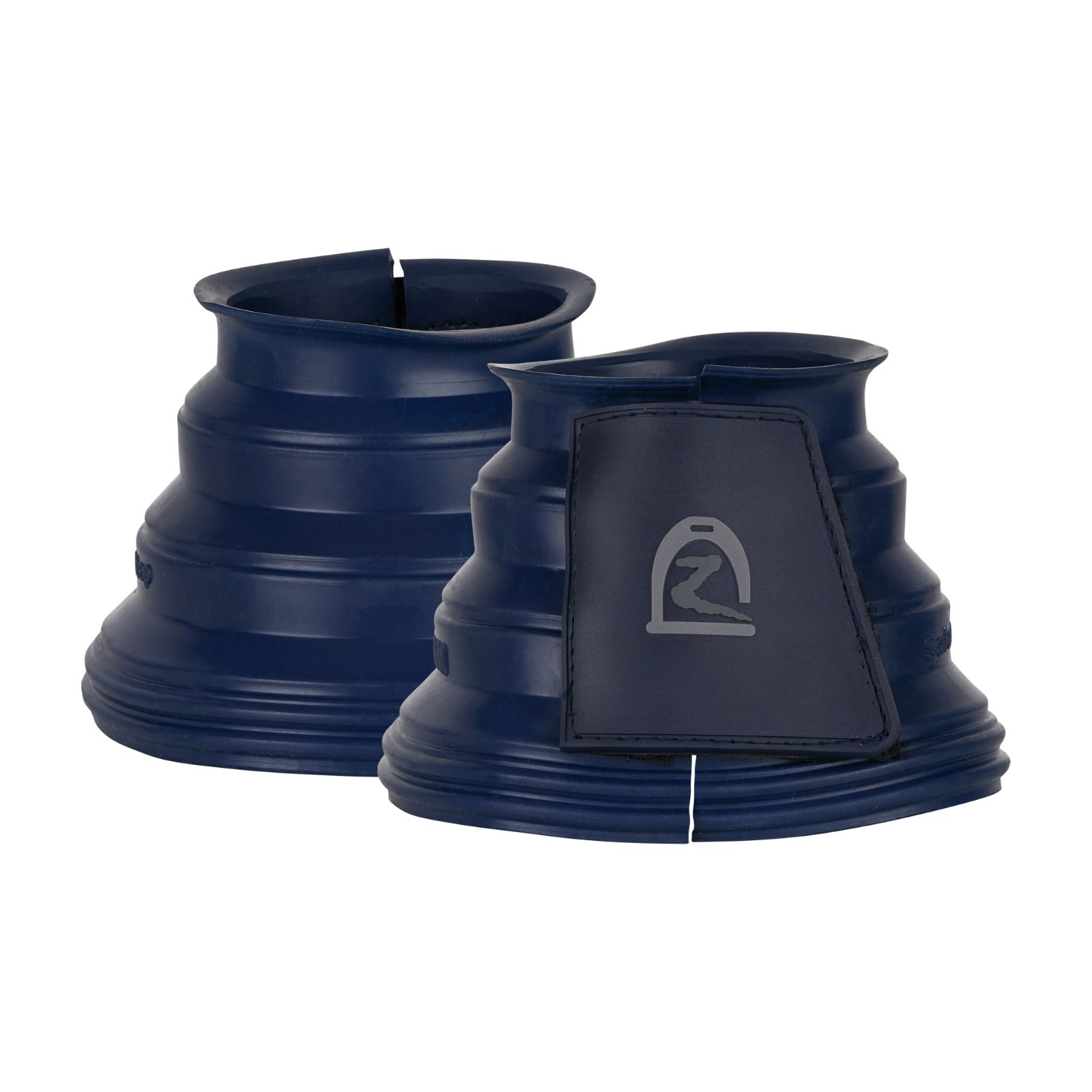 Dark Blue Horze Rubber Guard Bell Boots
