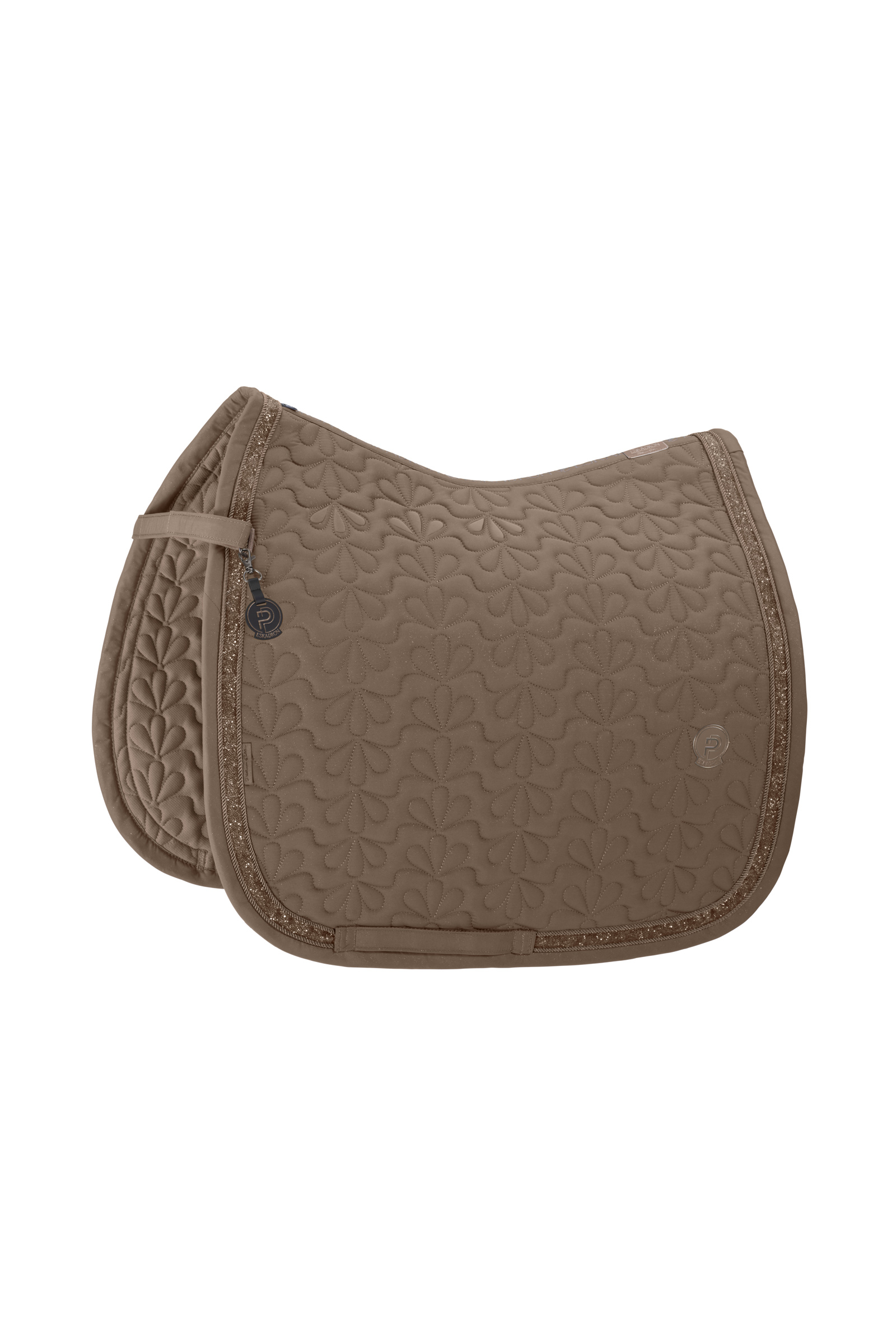 Smoky Taupe Eskadron Platinum 25 Sparkle Jewel Dressage Saddle Pad