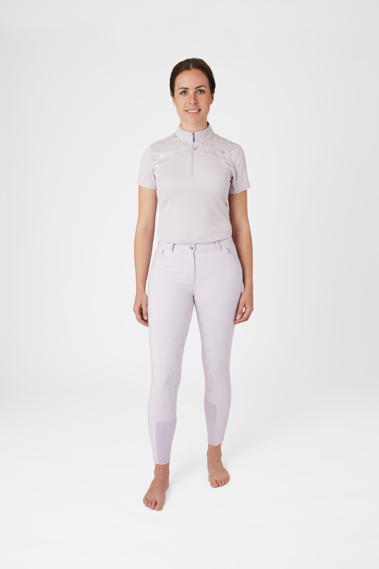 Horze Kaitlin Women's Full Seat Breeches with Flower Detail