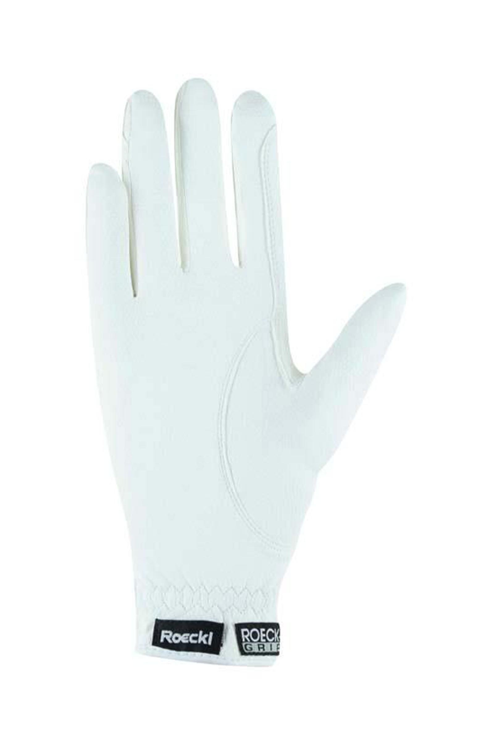WH/AB Roeckl Roeck-Grip Junior Riding Gloves
