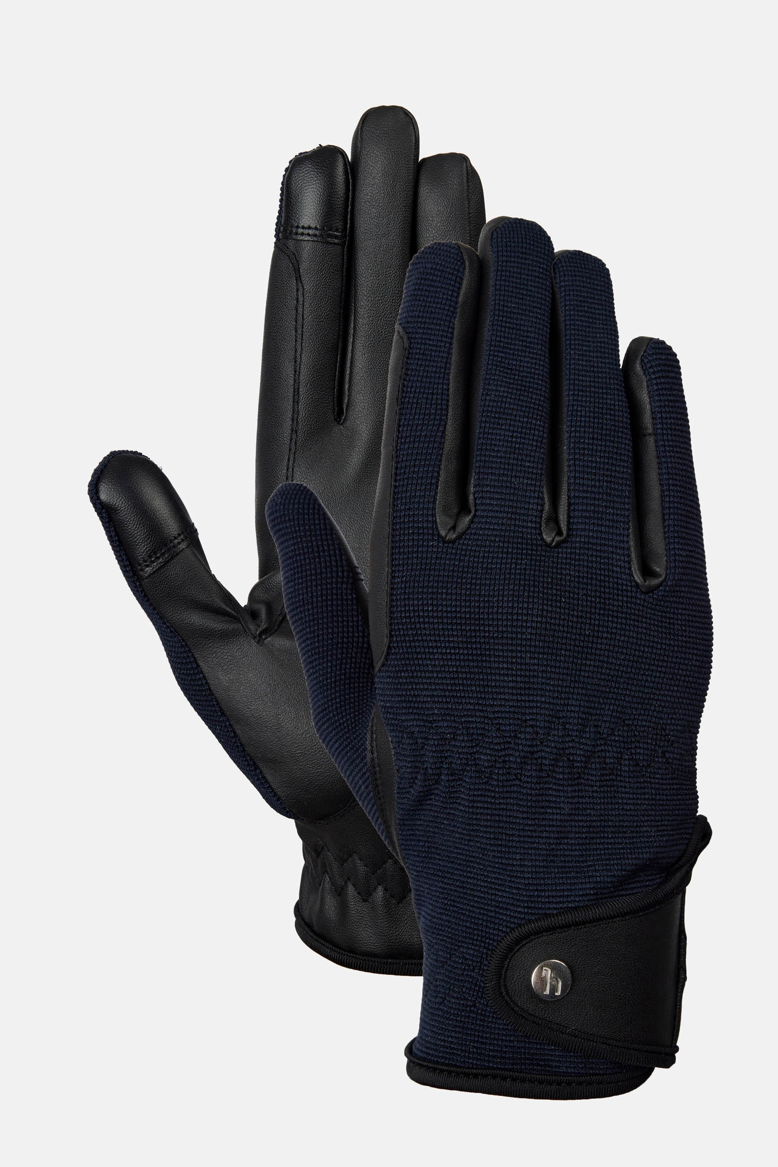 Dark Navy Horze Young Rider Romy Riding Gloves