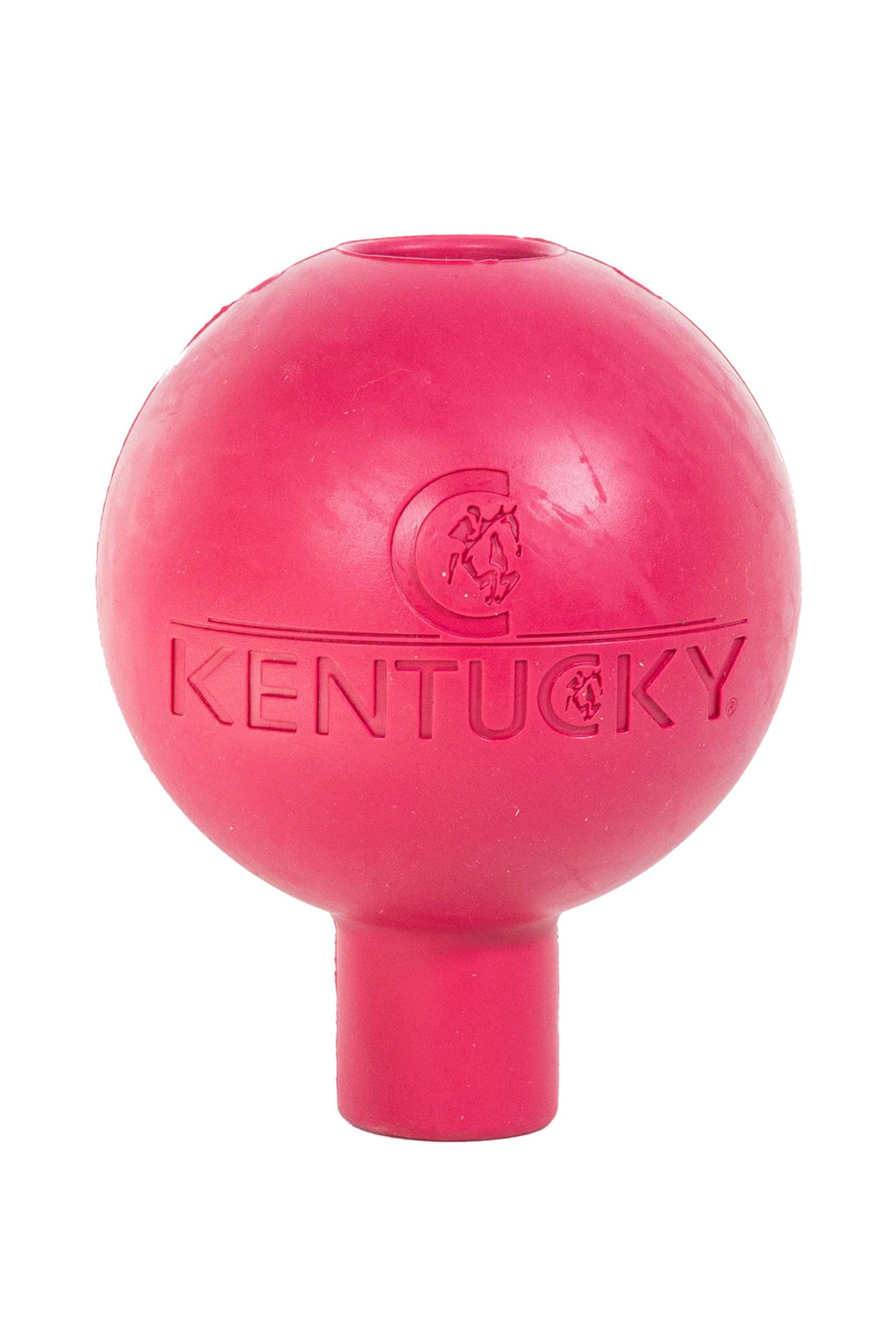 Pink Kentucky Horsewear lead & wall protection rubber ball  