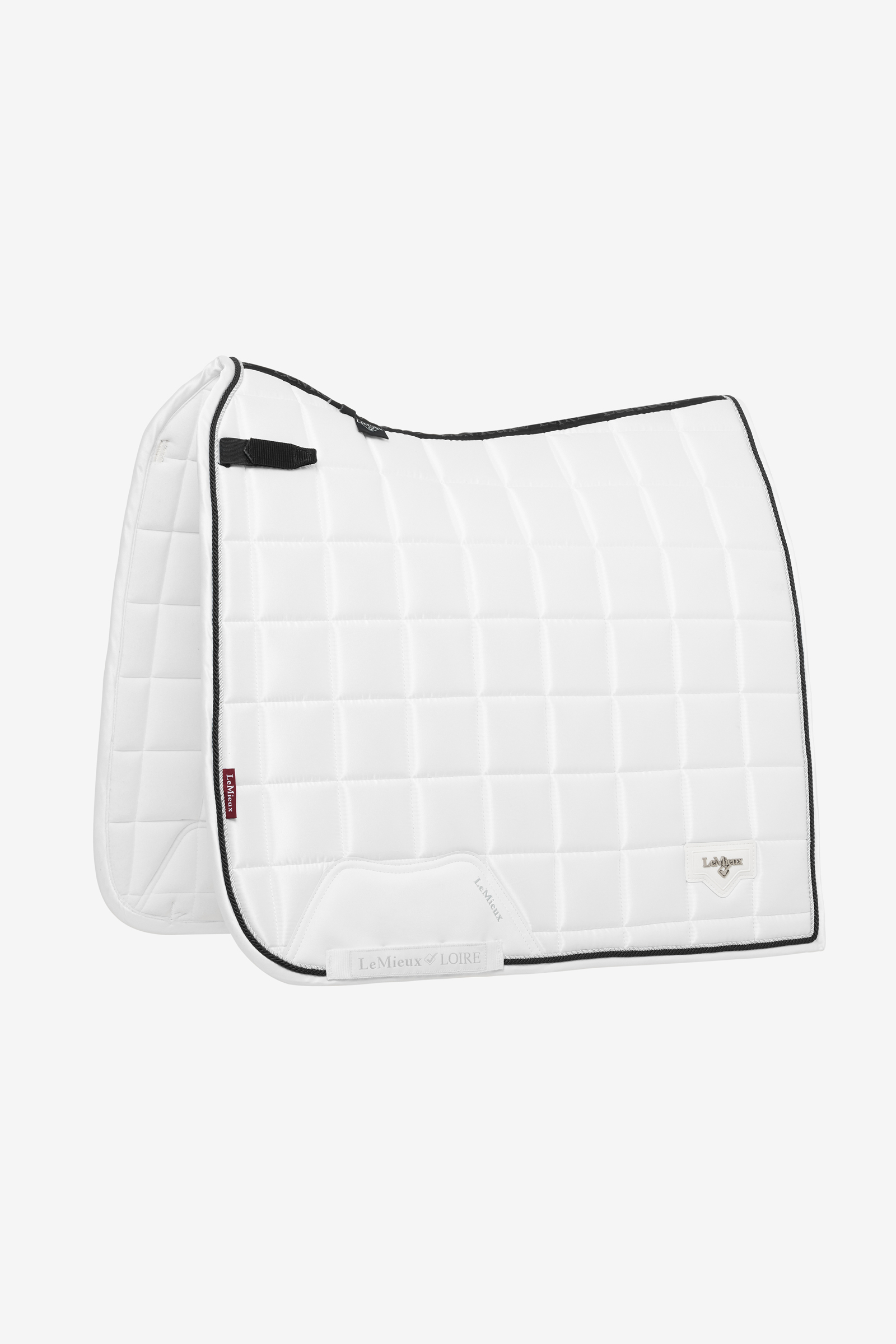White LeMieux Loire Classic Square Dressage Saddle Pad
