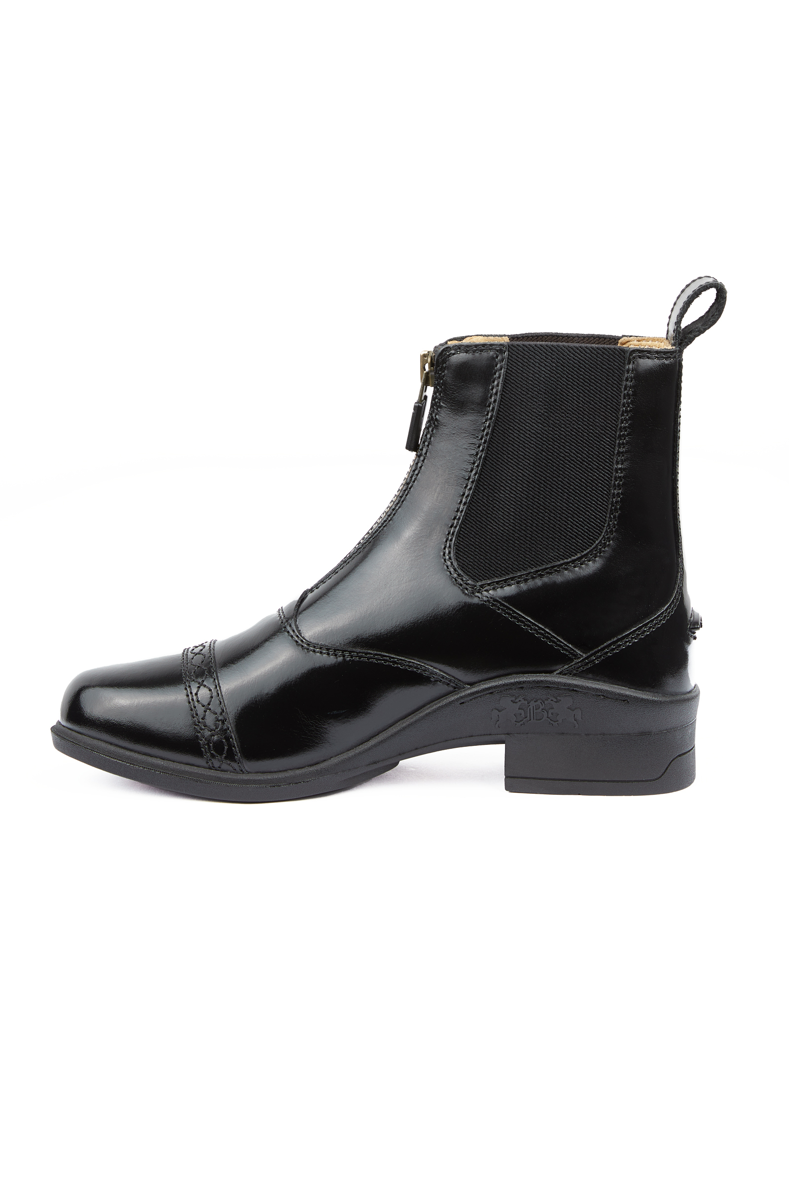 B Vertigo Women's Saturn Front-Zip Leather Jodhpur Boots