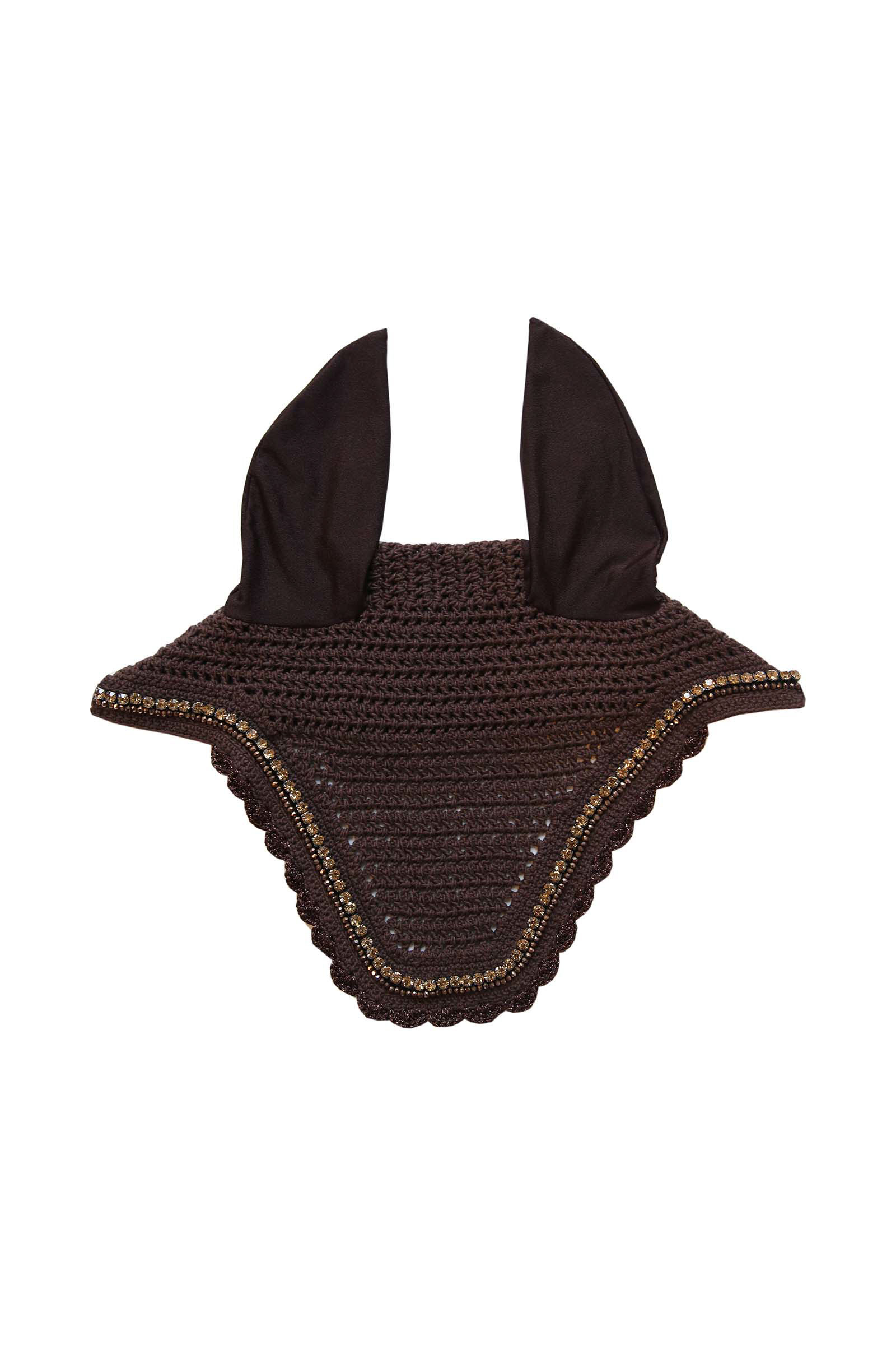 Brown Kentucky Horsewear Fly Veil Wellington Stone & Pearl Soundless