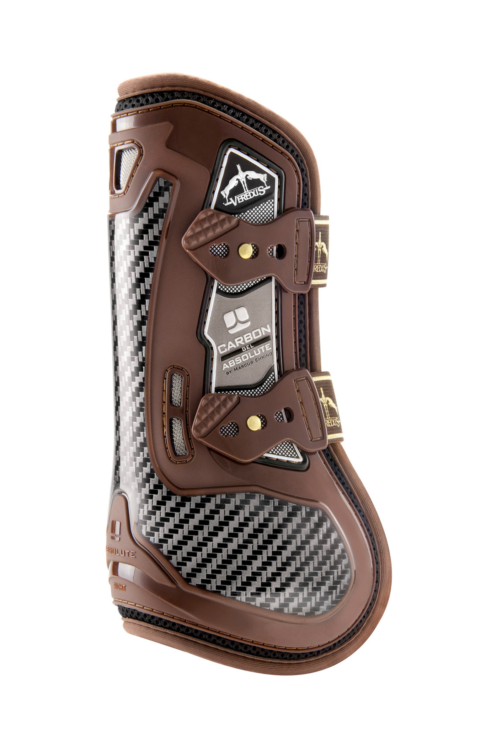 Brown Veredus Carbon Gel Absolute Tendon Boots