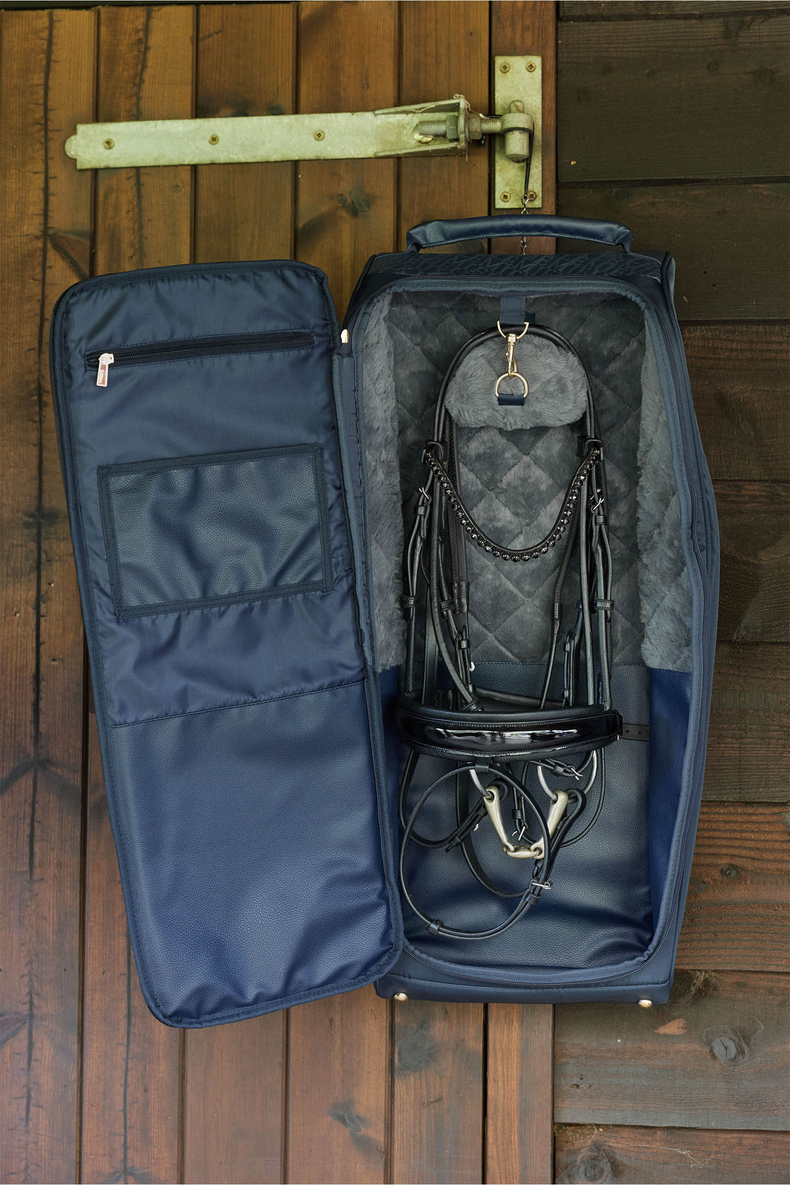 Navy LeMieux Luxe Bridle Bag