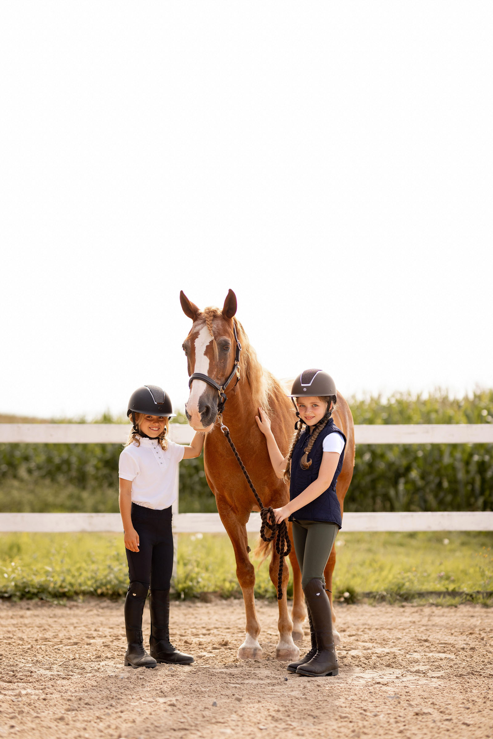 Horze Christel Kids Short Sleeve Ruffle Show Shirt