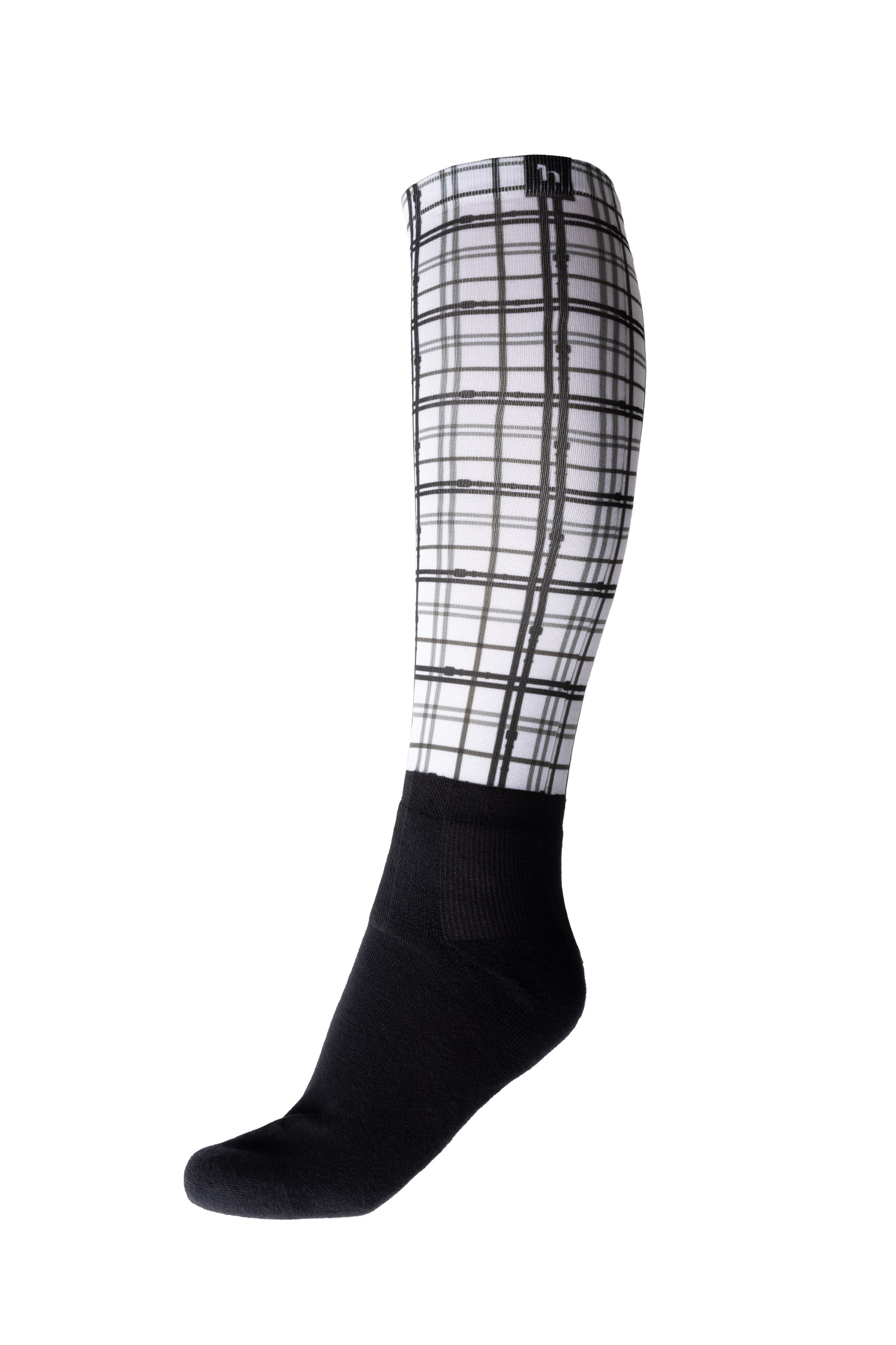 Checks print white Horze Ivy Riding Socks