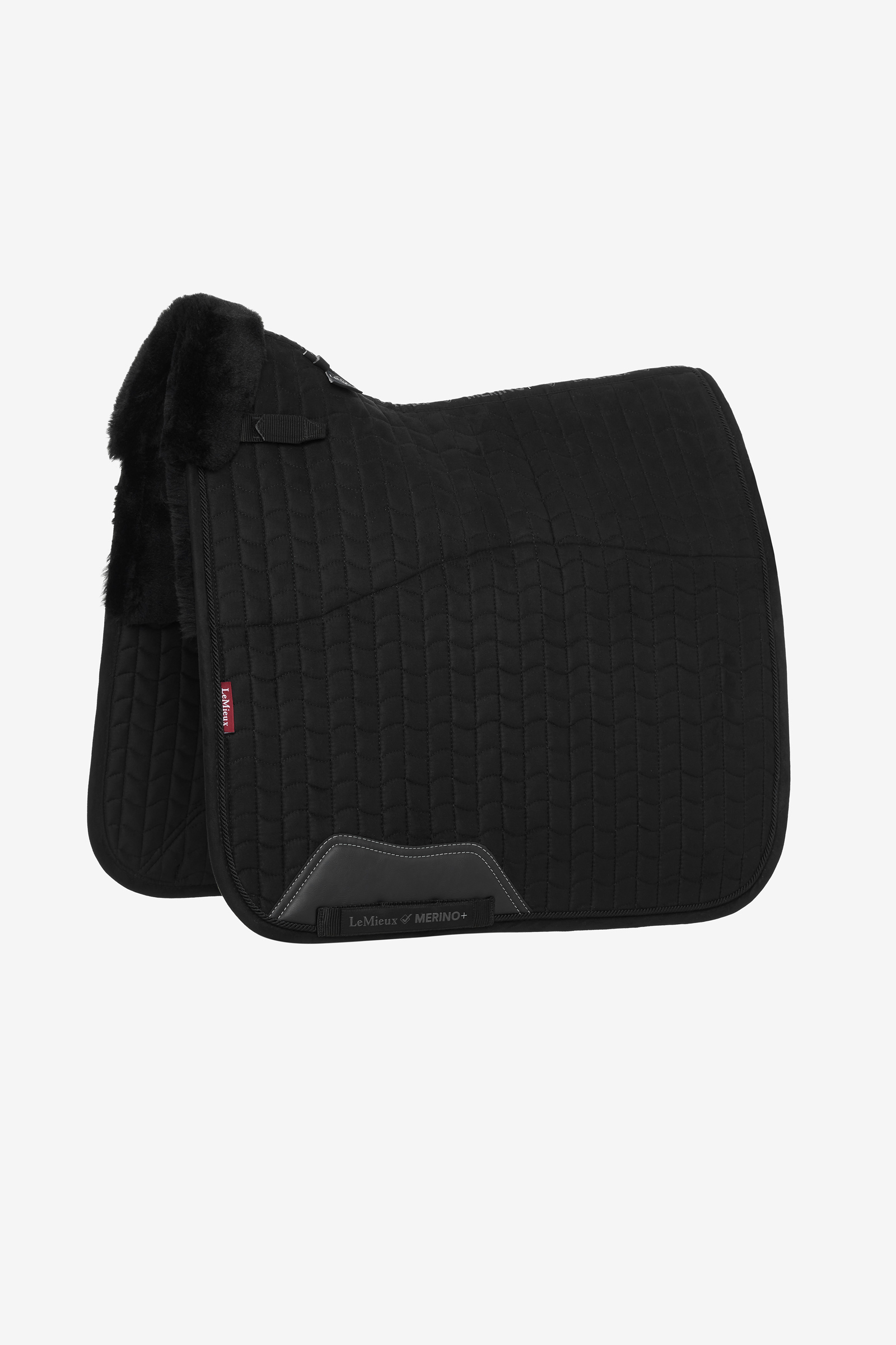 LeMieux Merino+ Dressage Saddle Pad Suede-effect, half lined