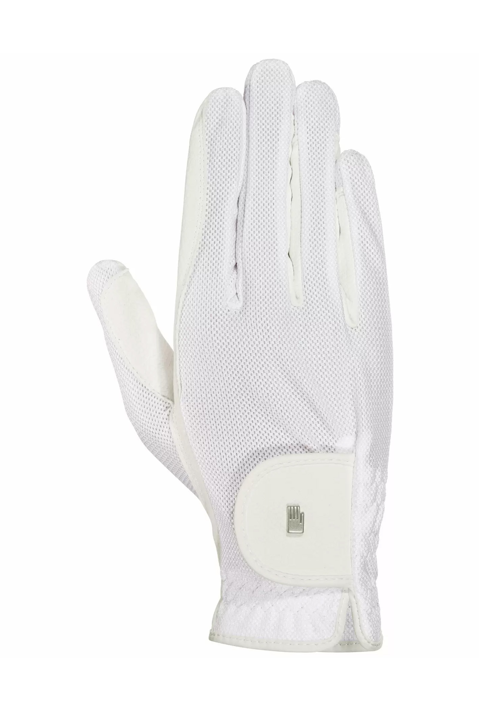 White Roeckl Roeck-Grip Lite Riding Gloves