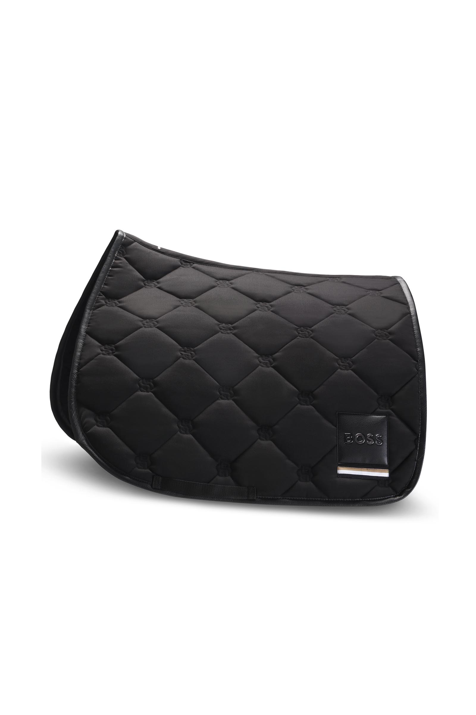 Black Boss Solid Dressage Saddle Pad 