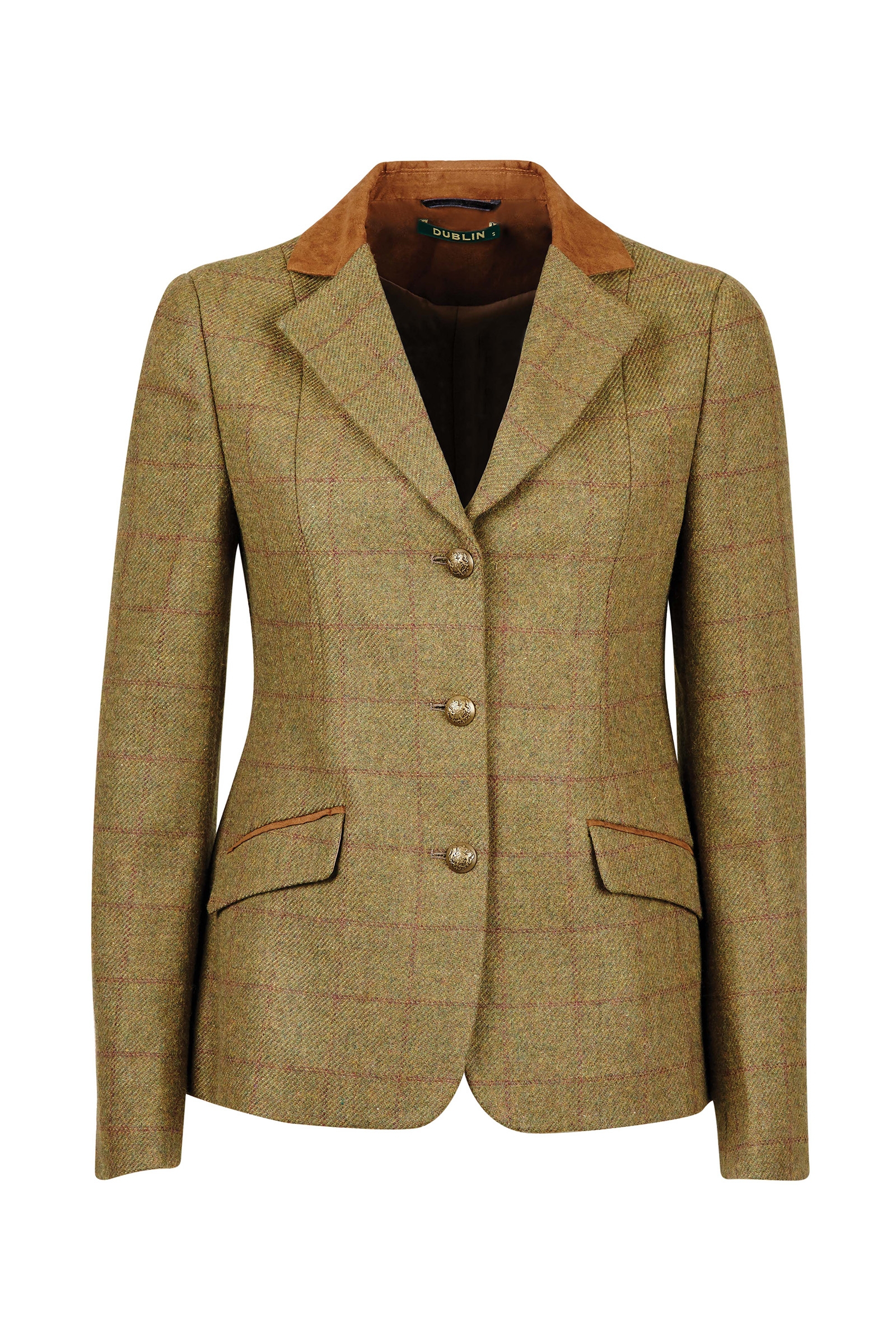 Dublin Albany Women's Tweed Suede Collar Tailored Jacket