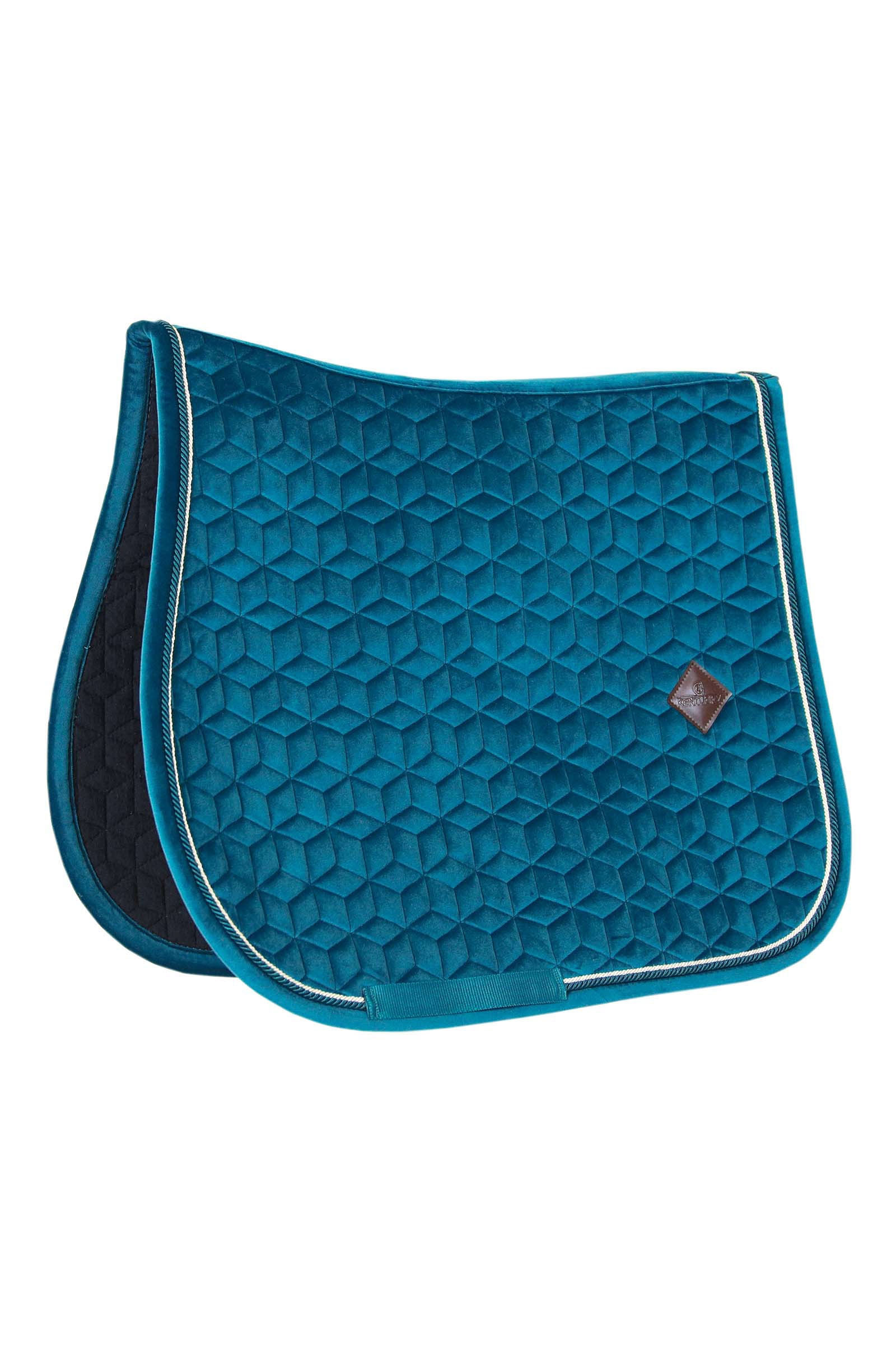 Emerald Green Kentucky Horsewear Velvet Jumping Saddle Pad