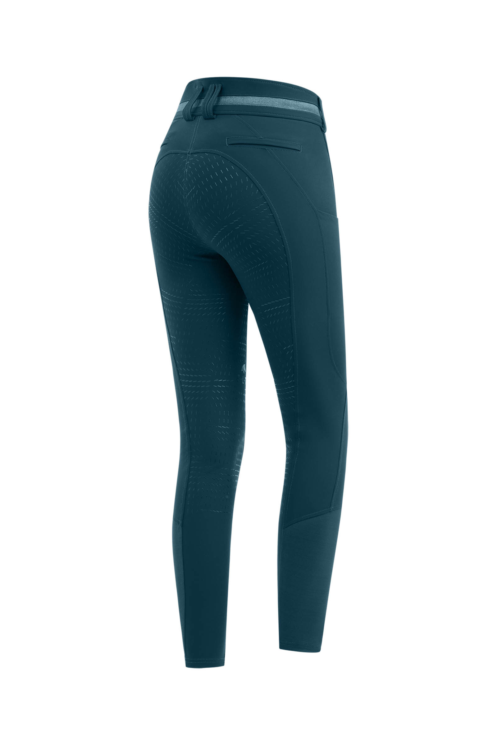 Petrol Blue ELT Maja Women´s Glam Curved High Waist Breeches Full Seat