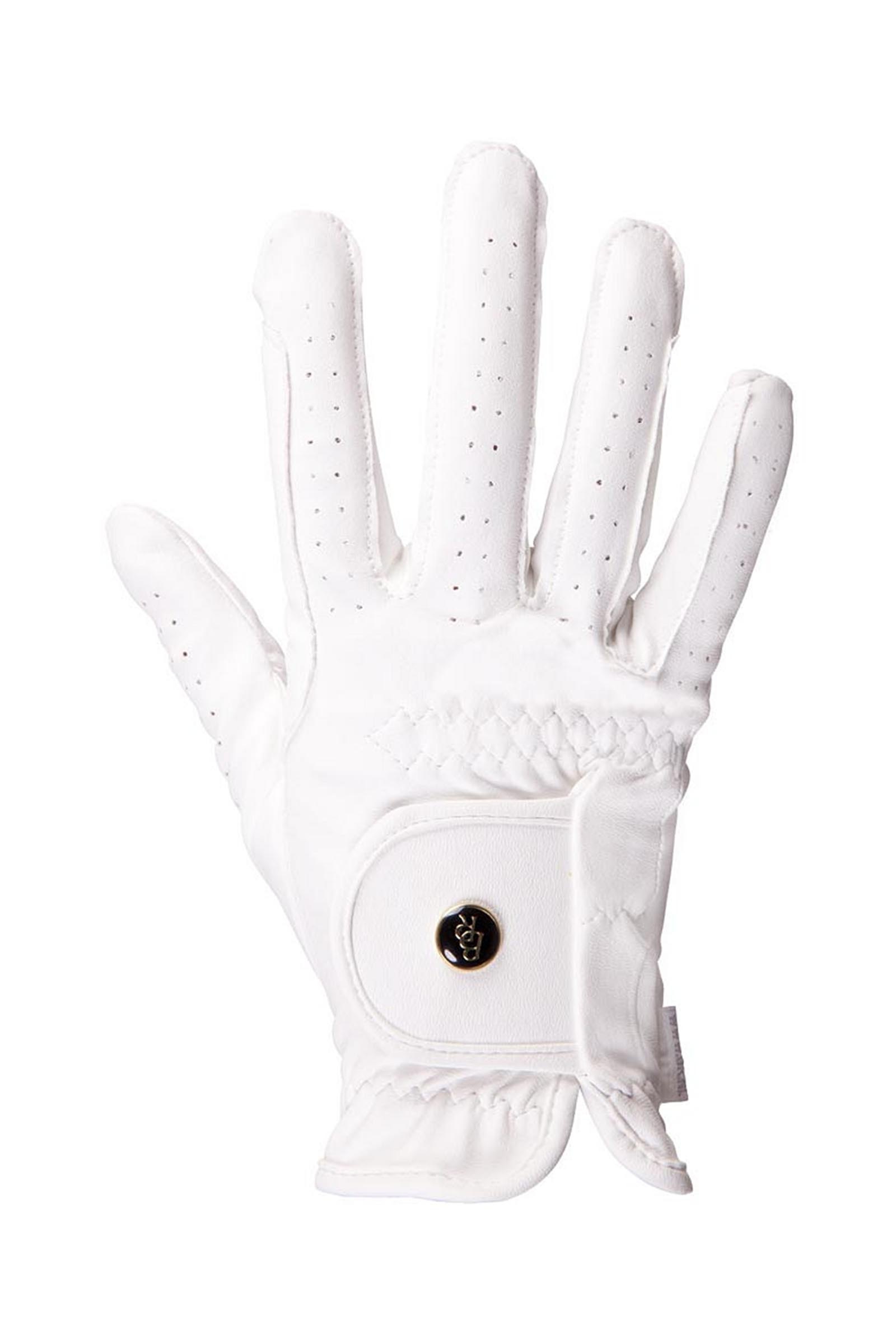 White BR Pro All Weather Riding Glove