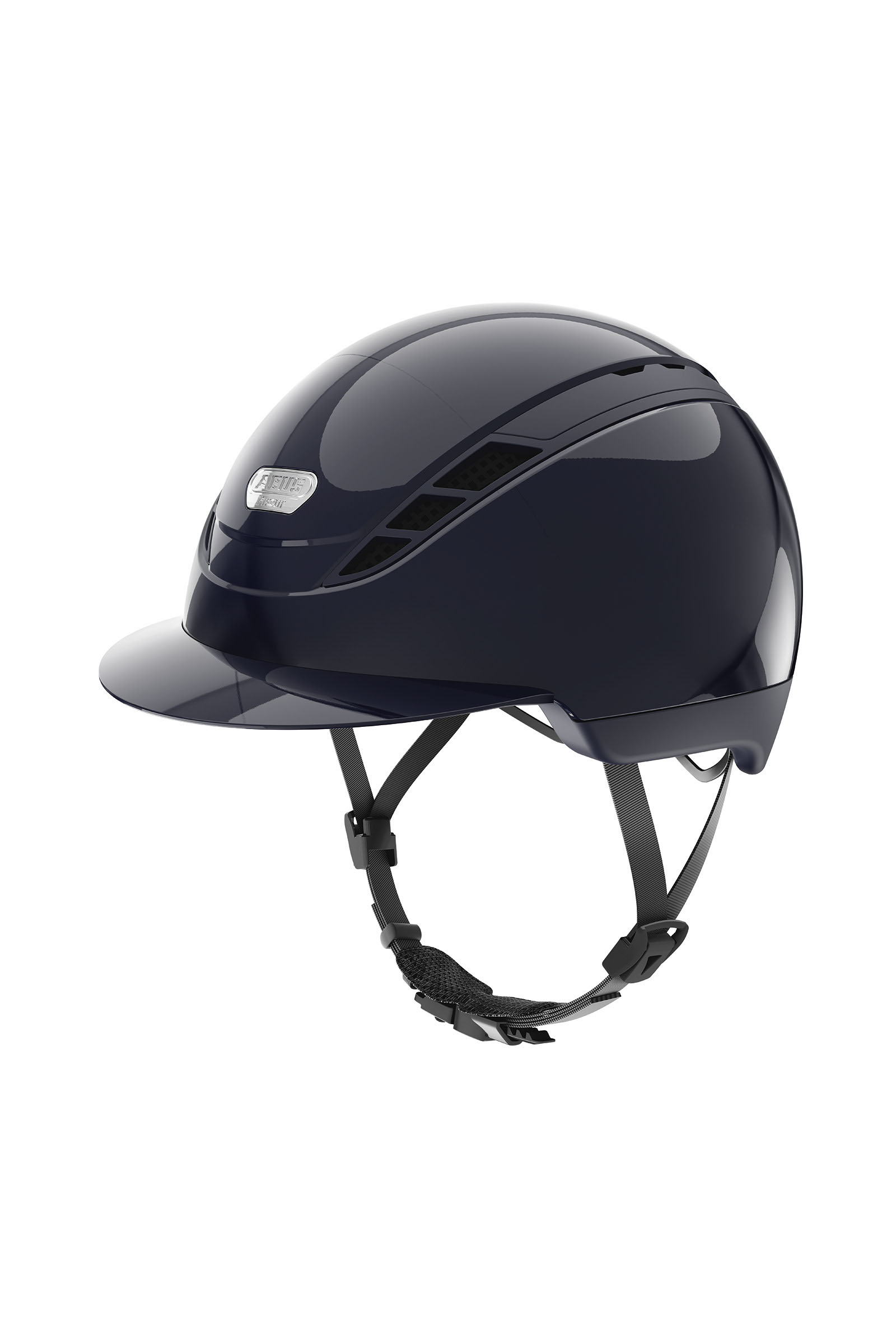 Dark Blue/ Shiny Abus Pikeur AirDuo Helmet, XS