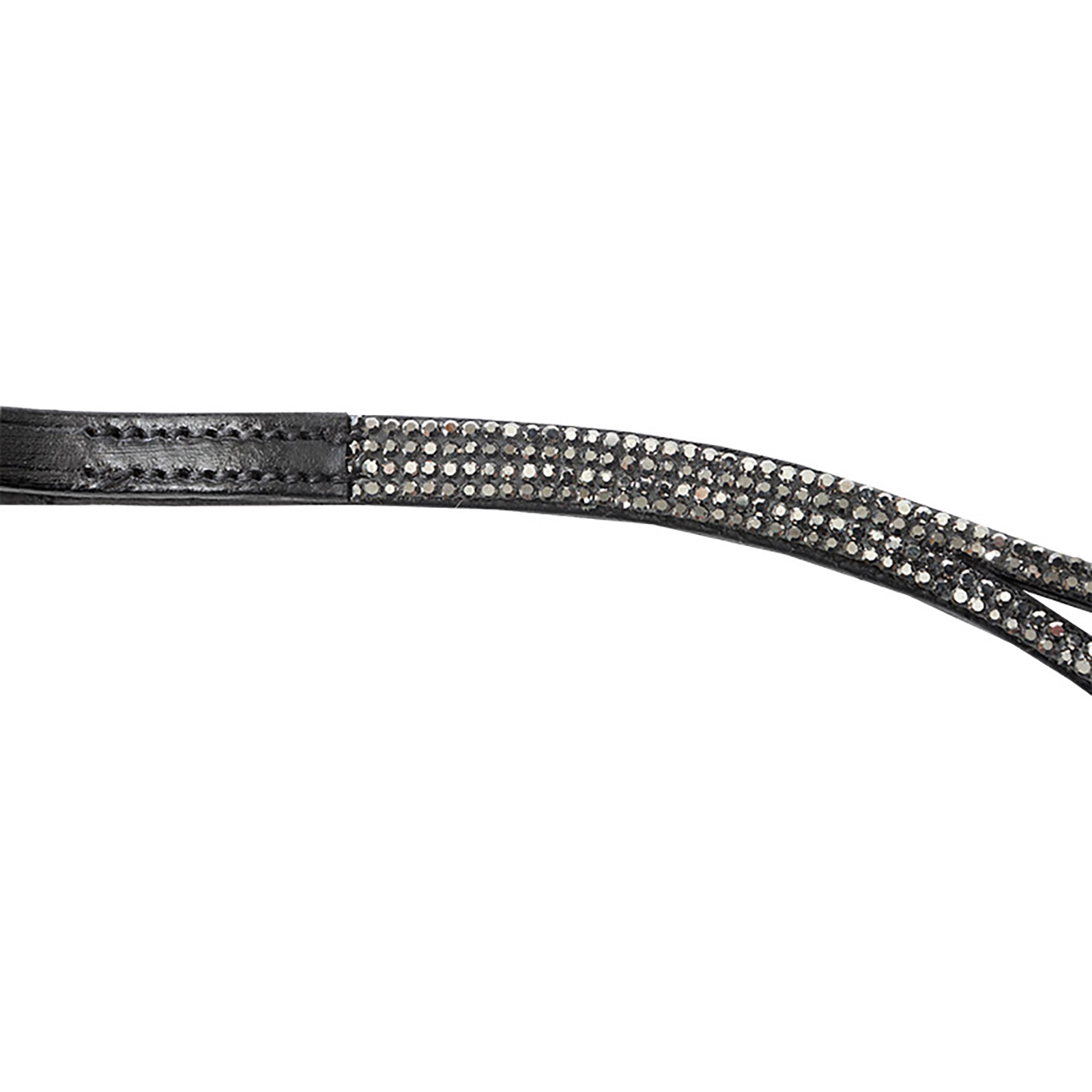 Kavalkade Browband Duo Slim, two split arches w/ grey rhinestones