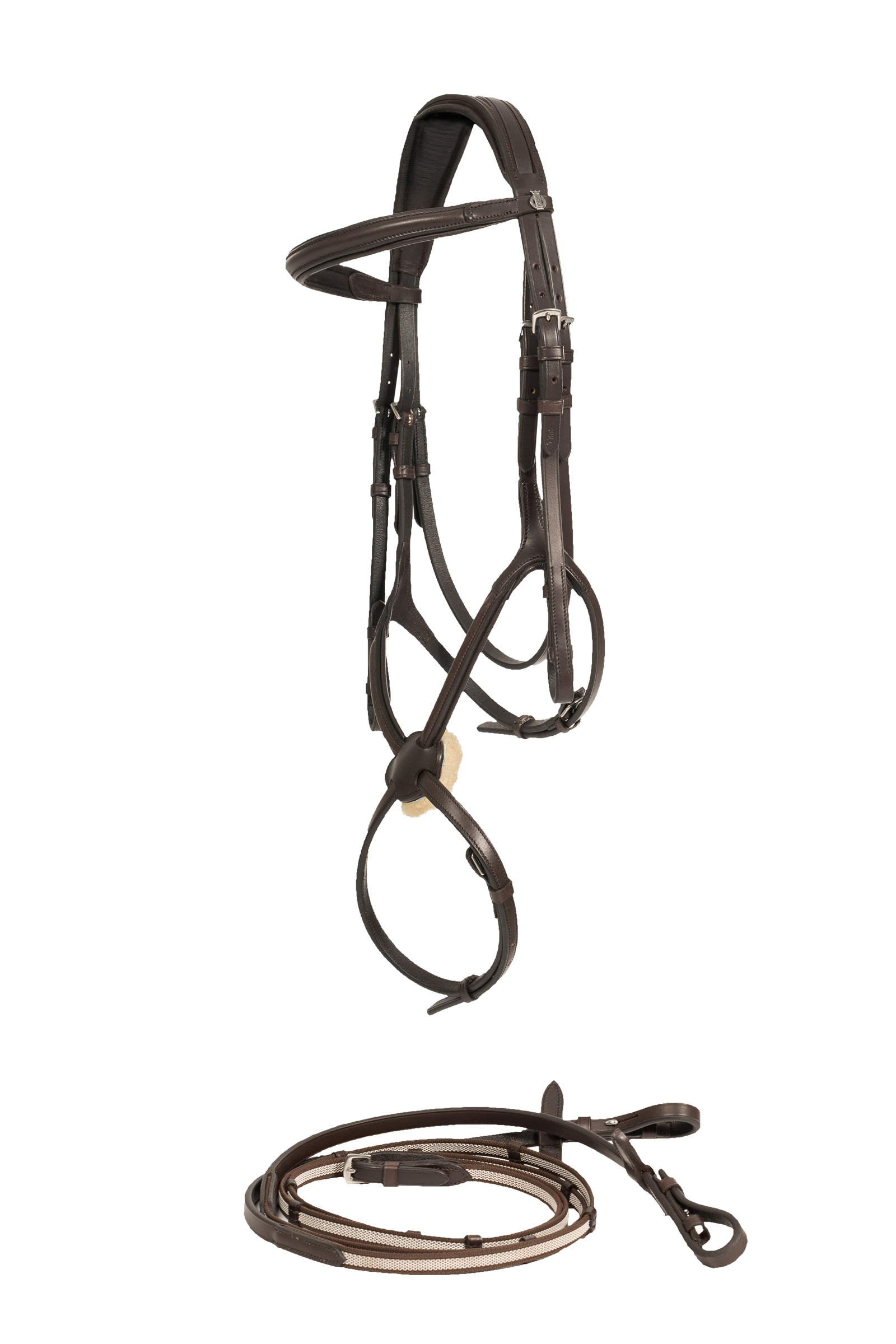 Brown Horze Prescott Mexican Noseband Bridle