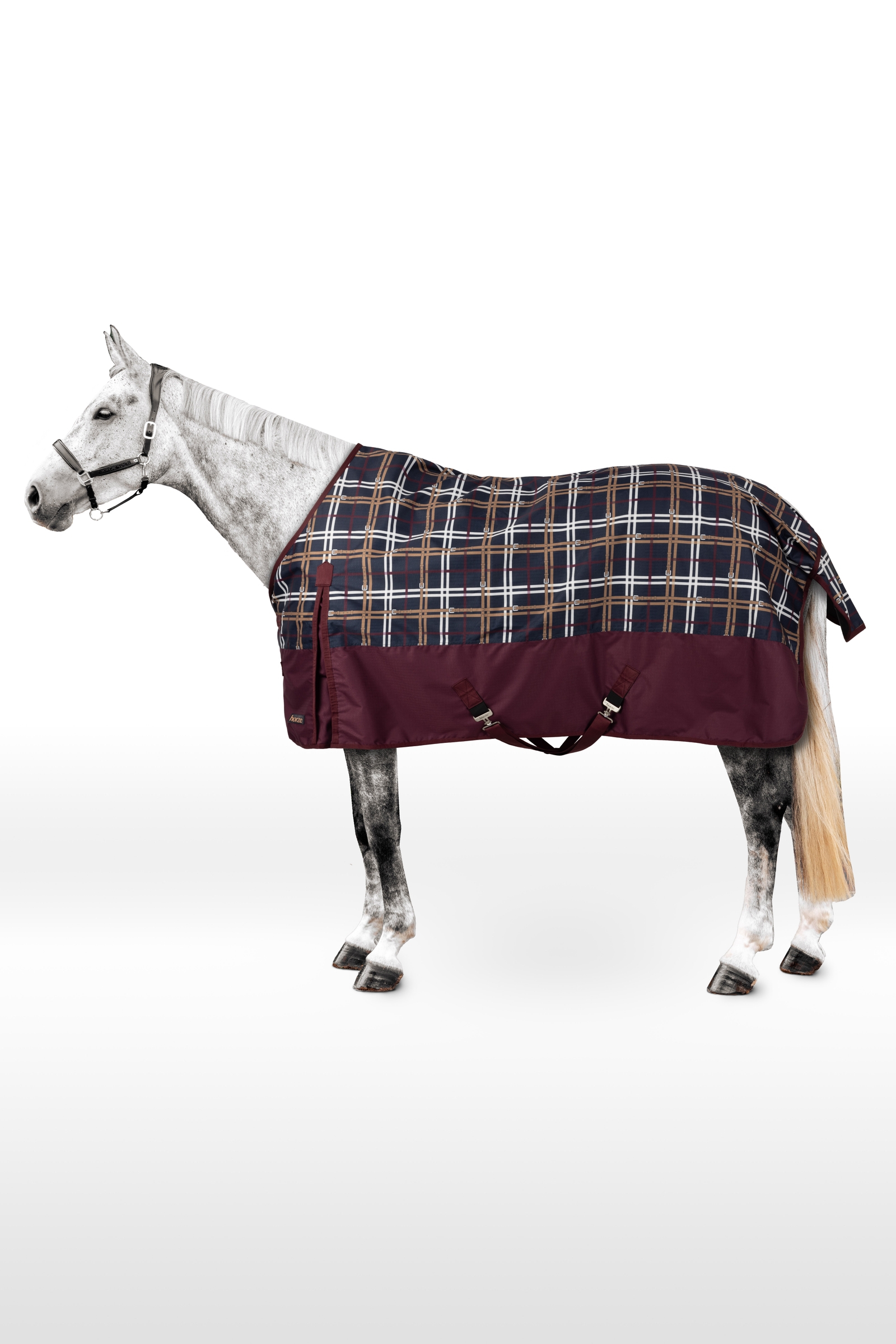 Horze Glasgow Turnout Rug with Fleece Lining and Reflective Accents, 0g