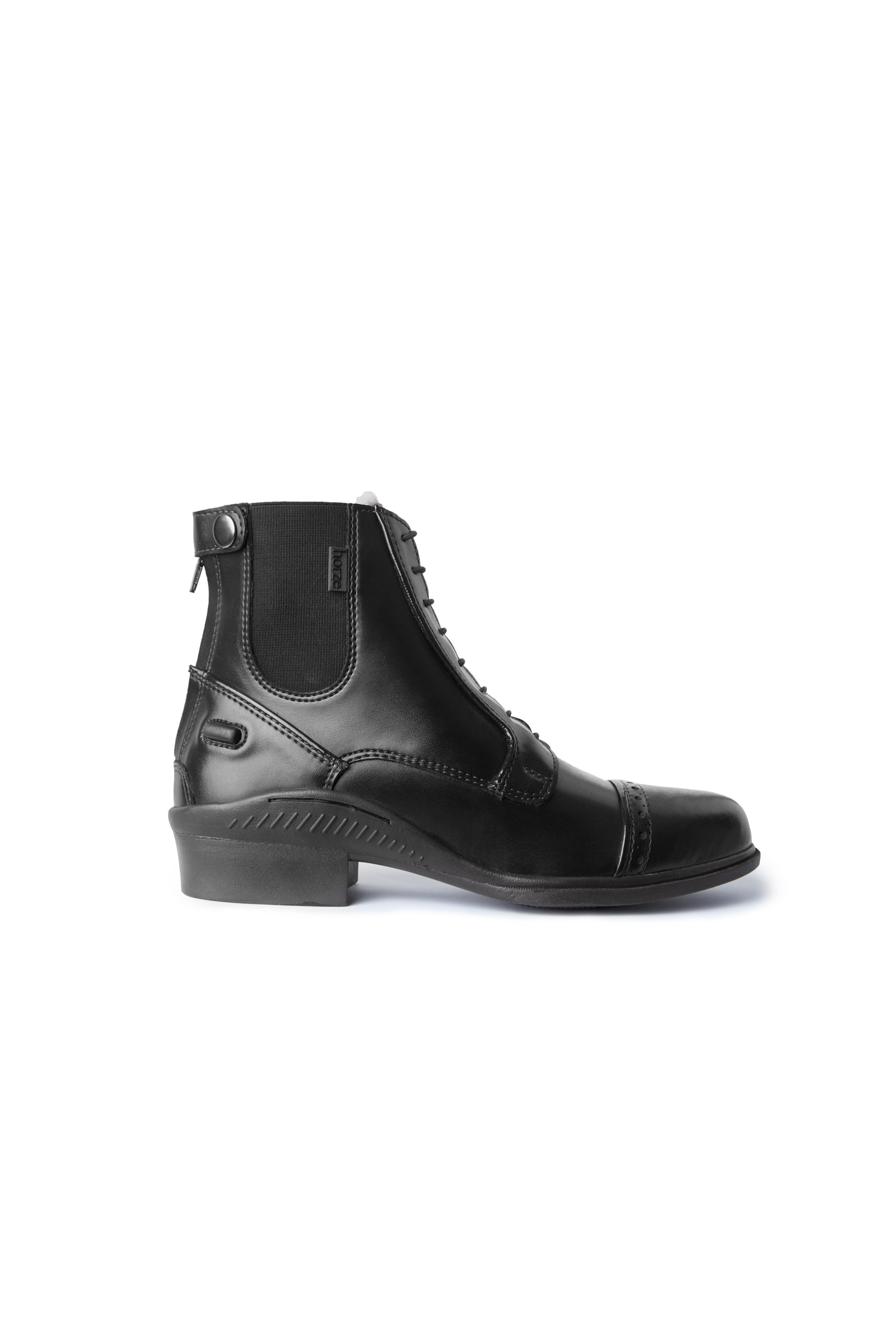 Horze Kilkenny Lux Women's Winter Jodhpur Boots with Brogue Detail