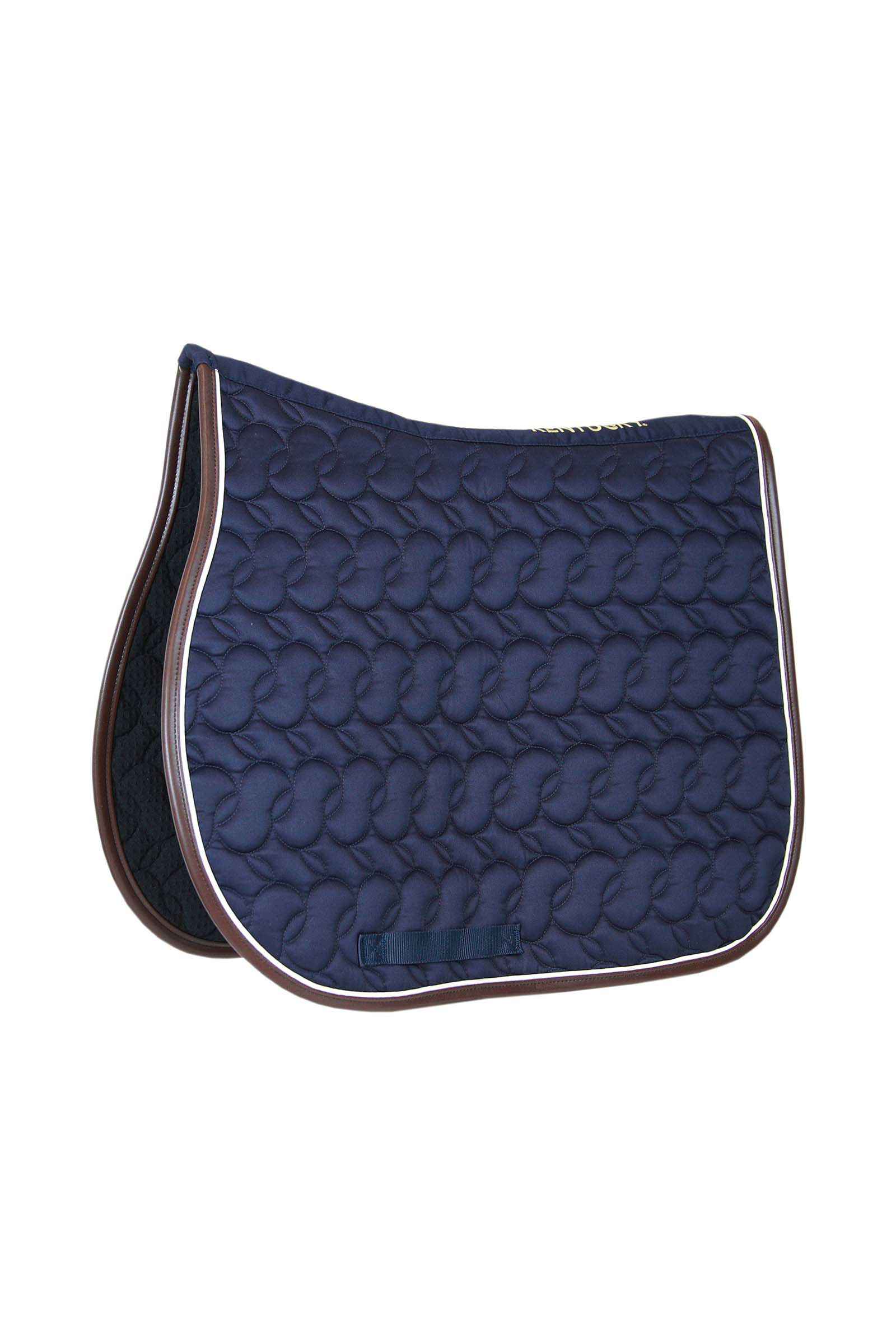 Dark Blue/White/Brown Kentucky Horsewear Saddle Pad Absorb No Logo