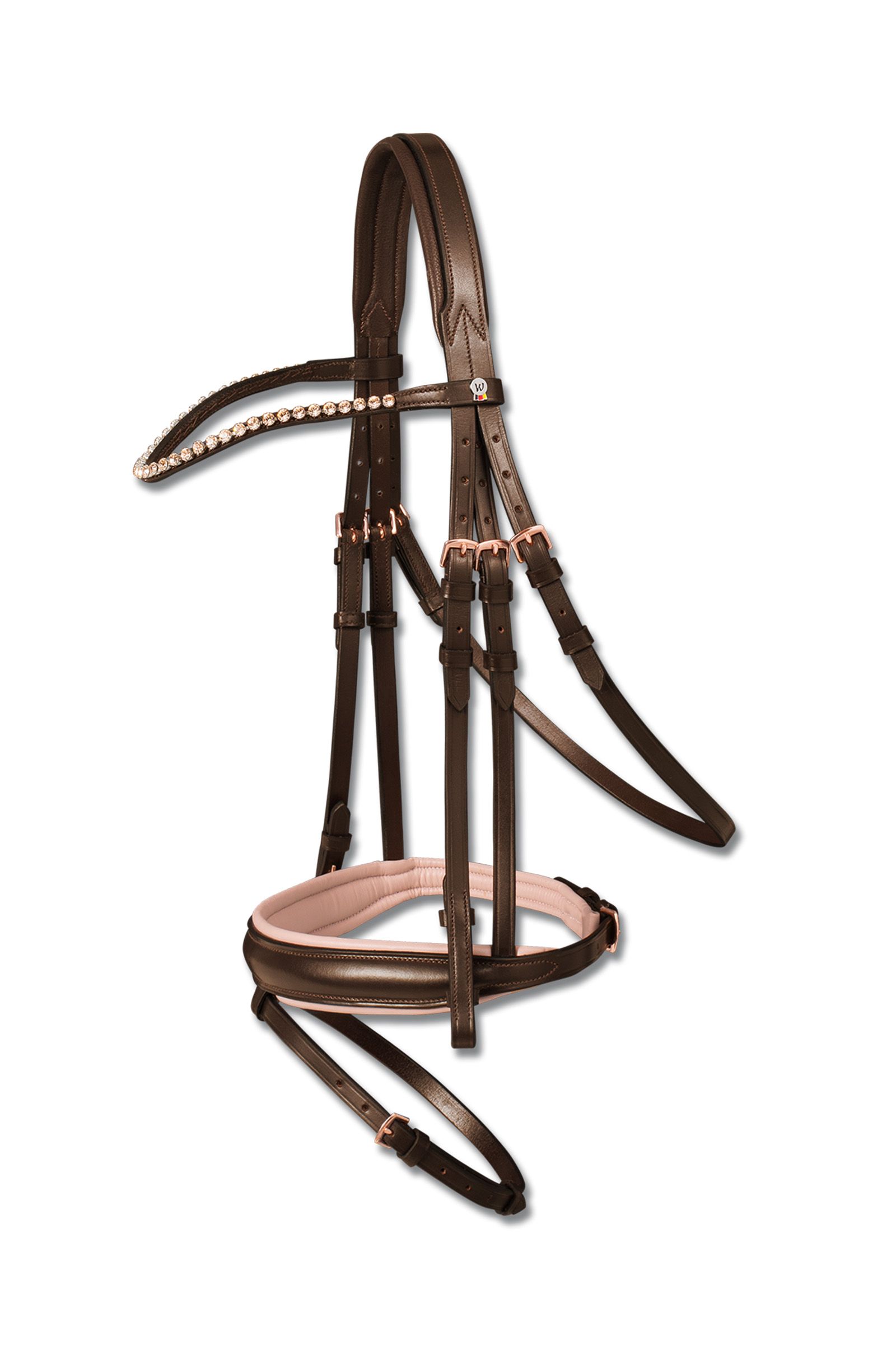 Brown/Rosa Waldhausen X-Line Bridle Ros&eacute;
