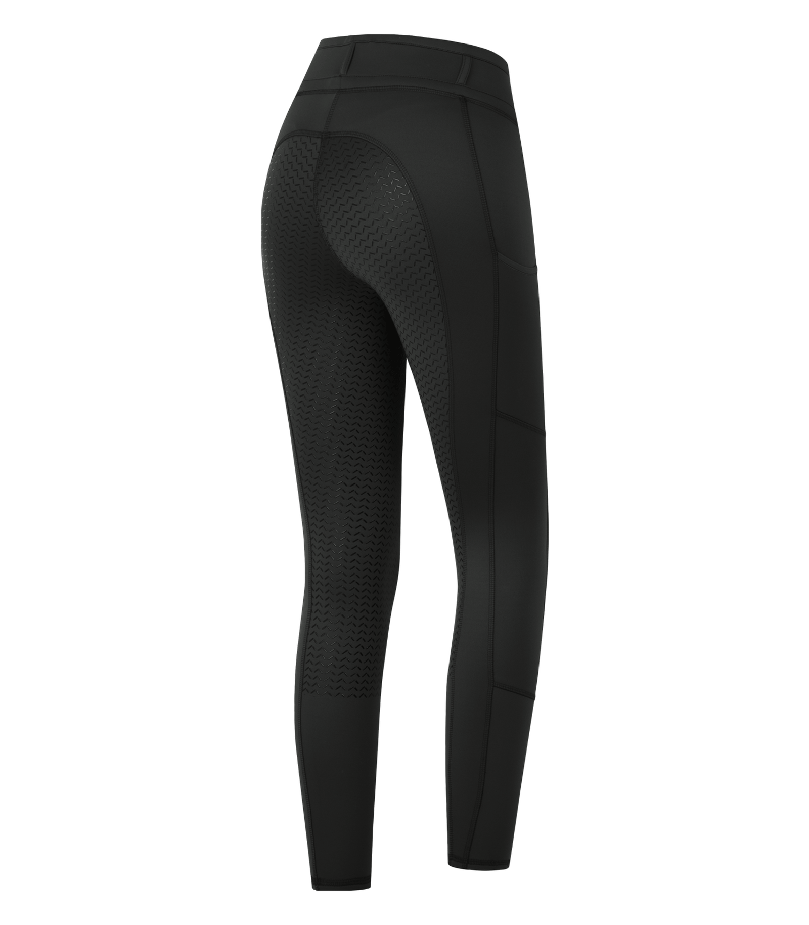 Black ELT Ella Kids' Riding Tights With Full Seat