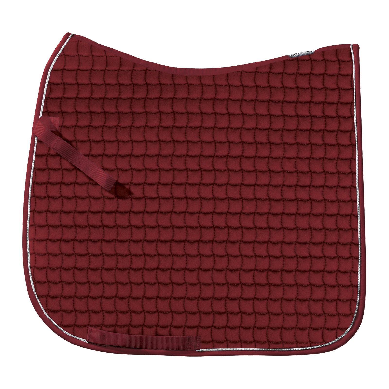 Burgundy Dark Red Eskadron Cotton Silver All purpose Saddle Pad