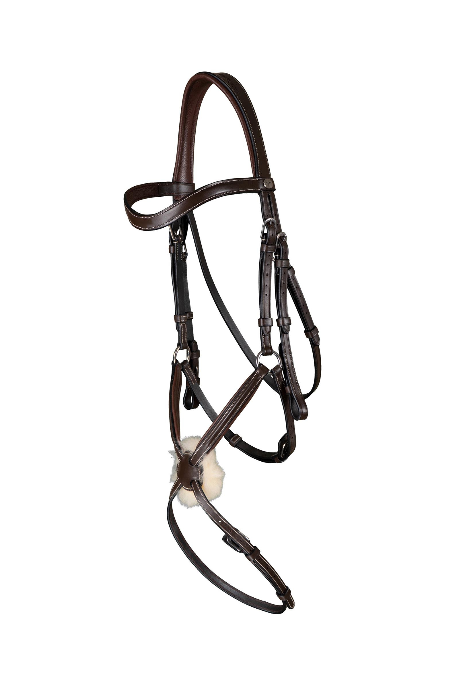 Brown Dy'on Working Figure 8 Grackle Bridle