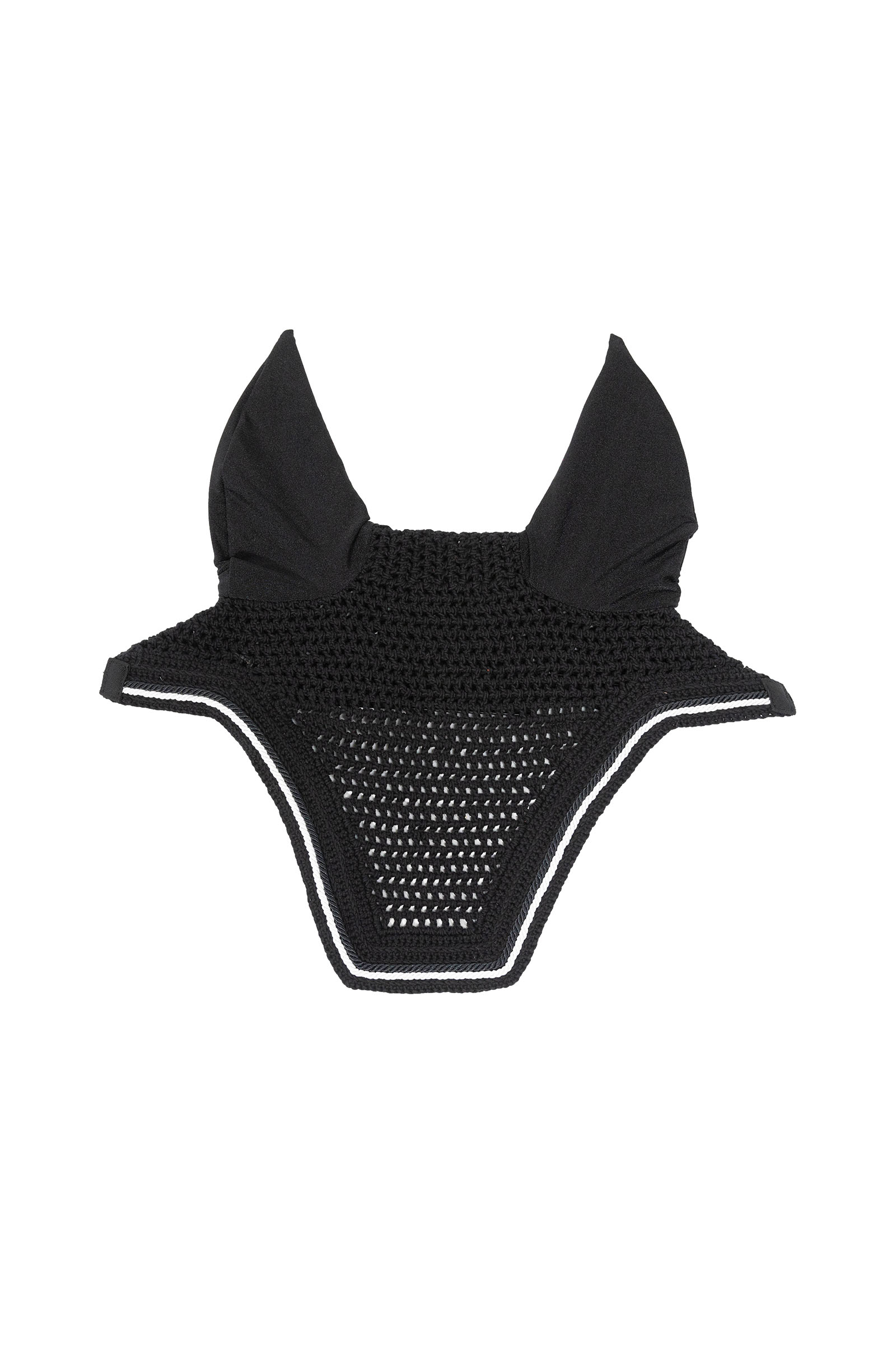 black Kentucky Horsewear Fly veil Wellington Diamond Rope