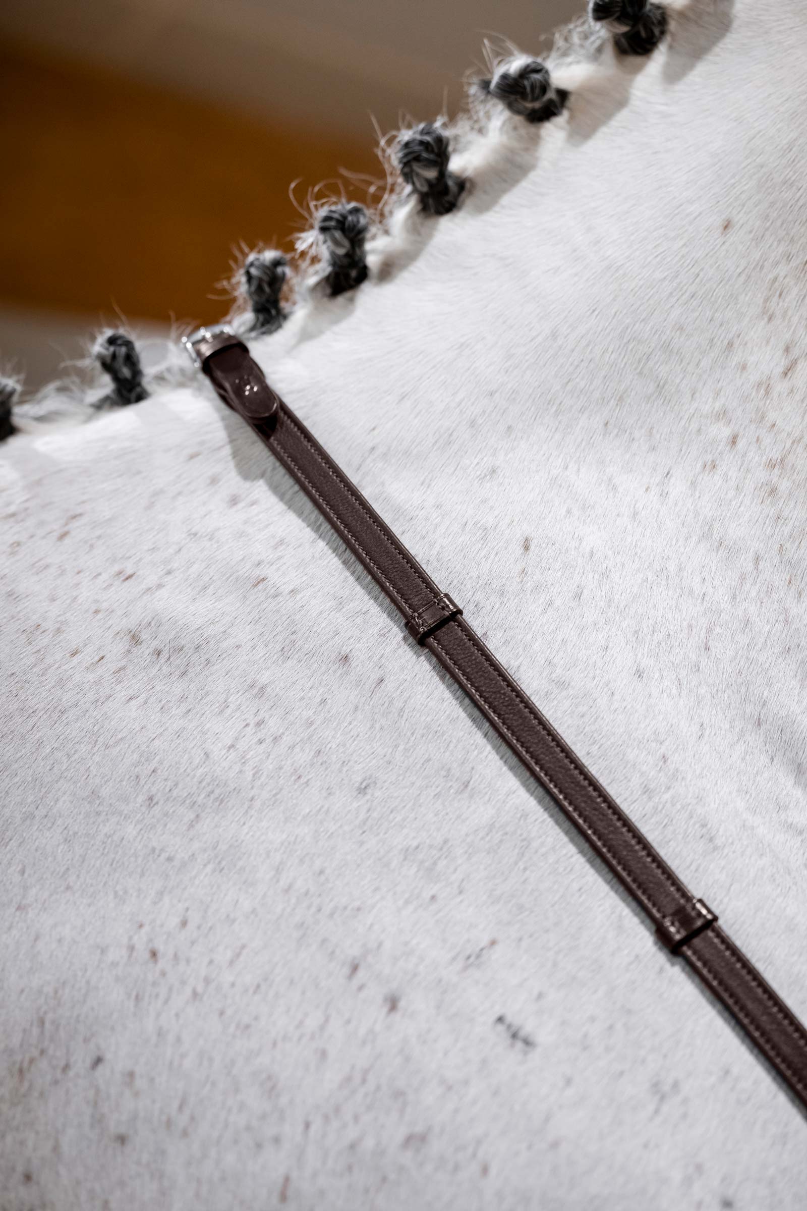 Brown Horseware Jumper Reins With Stoppers