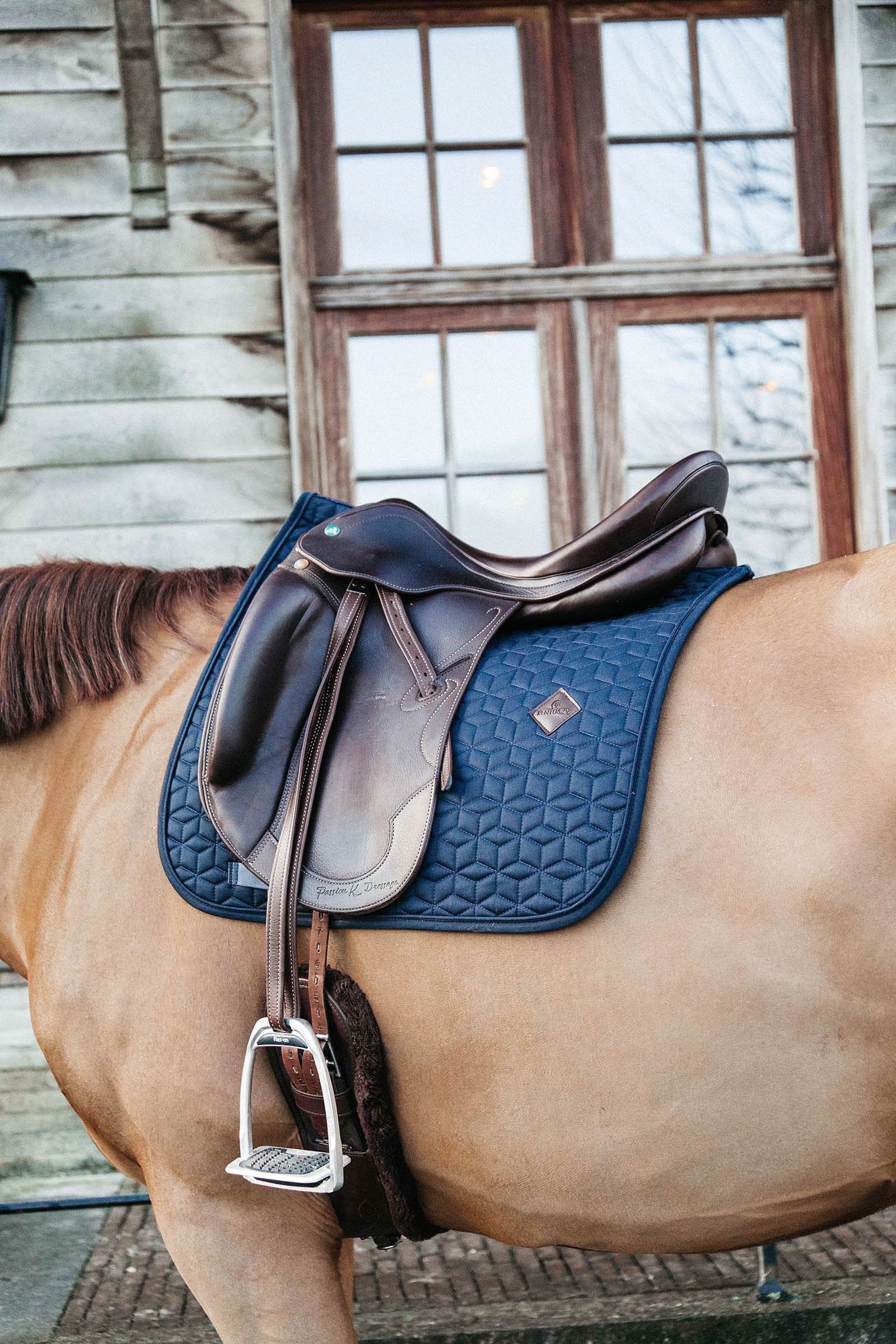 Dark Blue Kentucky Horsewear Basic Dressage Saddle Pad