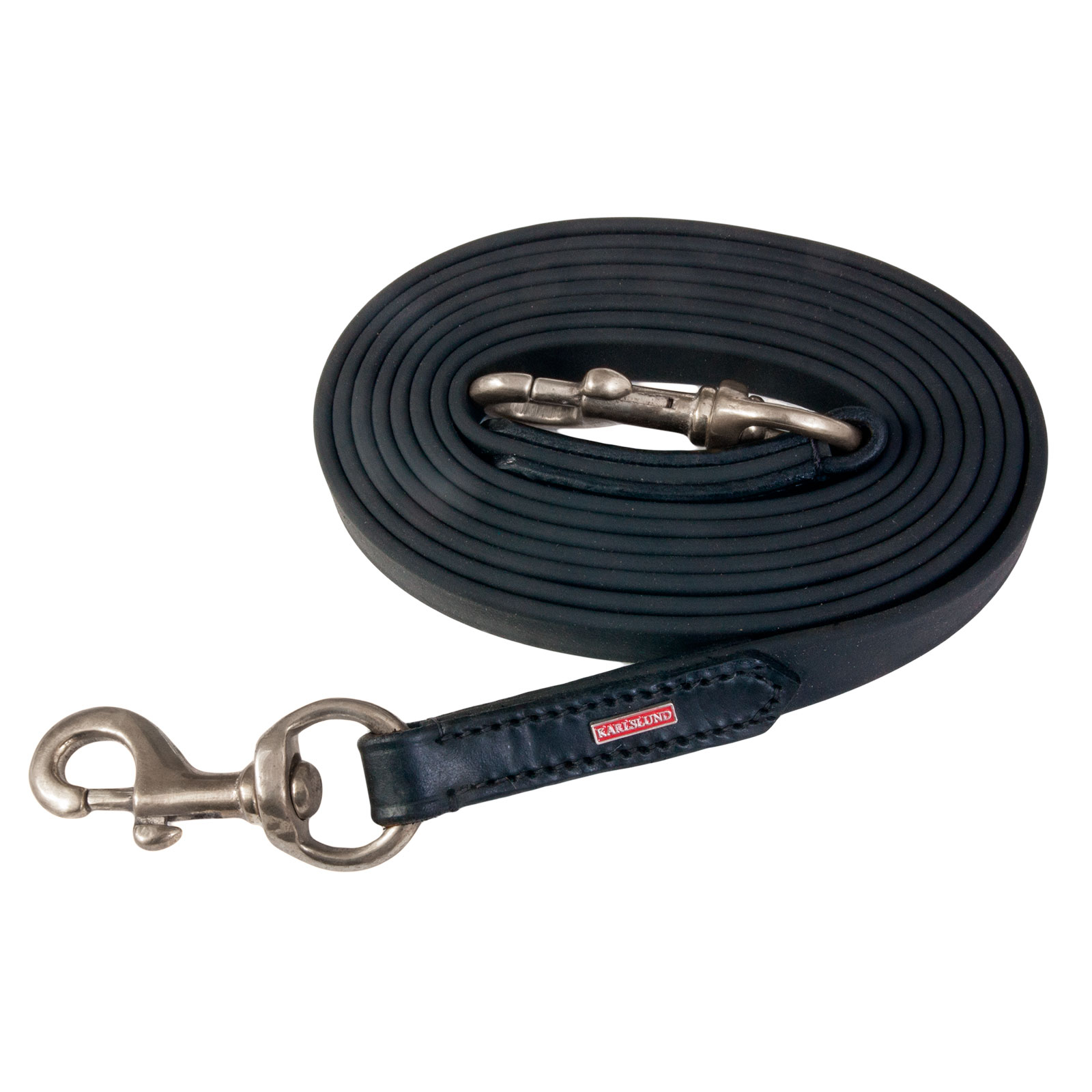 Black/Chrome Karlslund BioThane reins