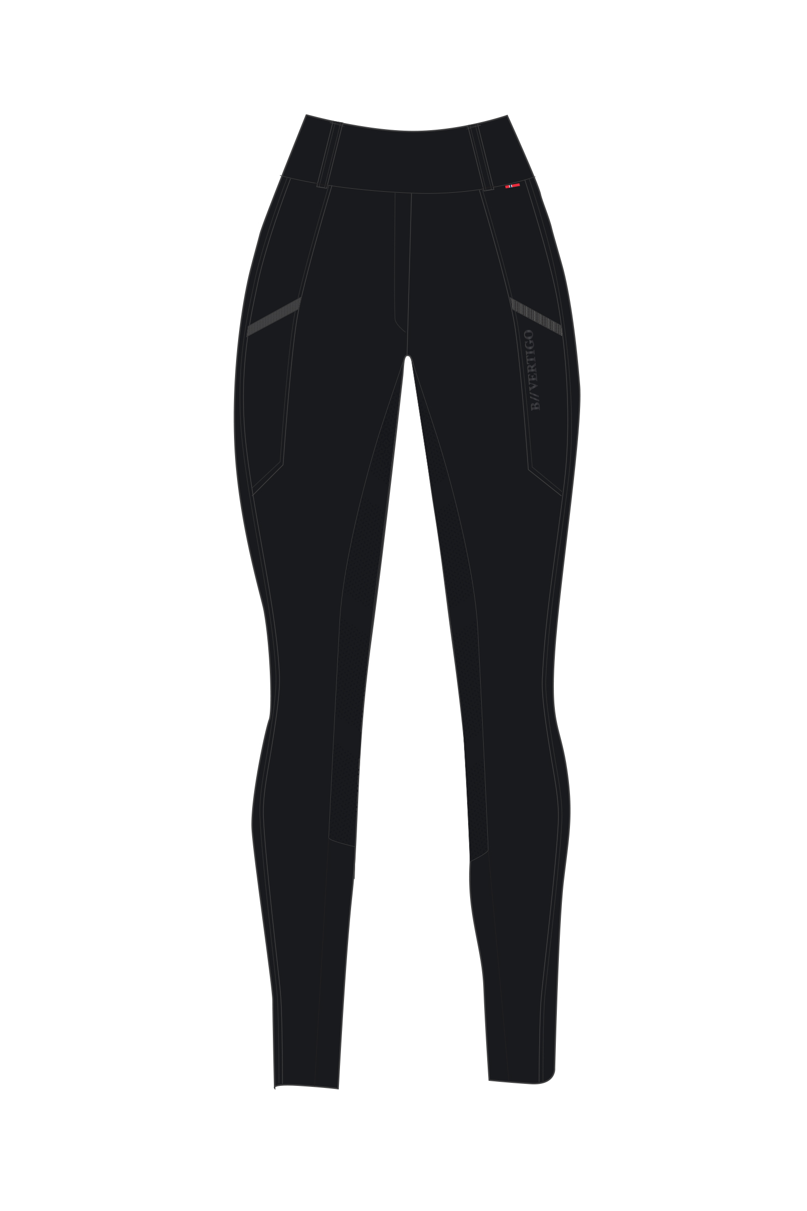 B Vertigo Diana Women&acute;s Compression Fullgrip Riding Tights