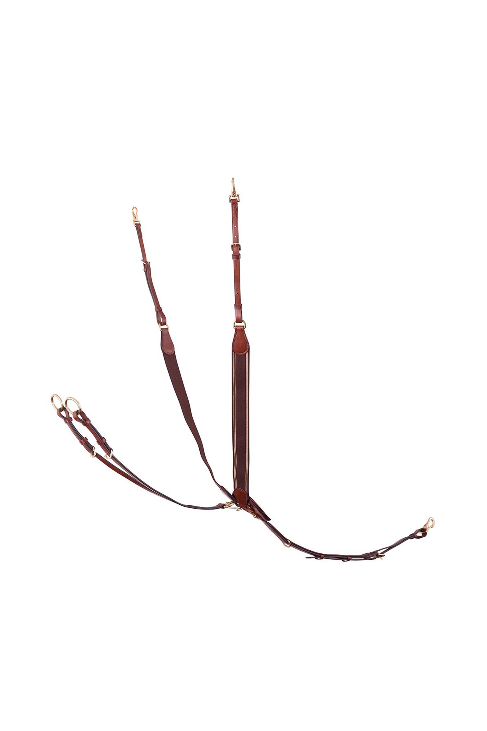 Tobacco BR Taunton Elastic Breastplate With Martingale