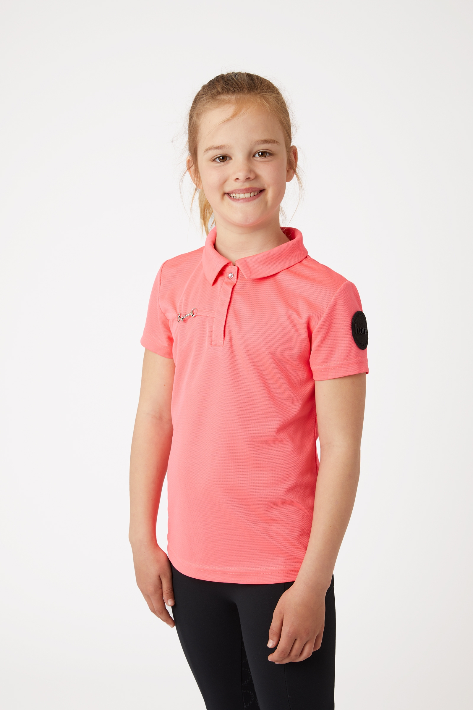 Horze Young Rider Denise Functional Short Sleeve Polo Shirt