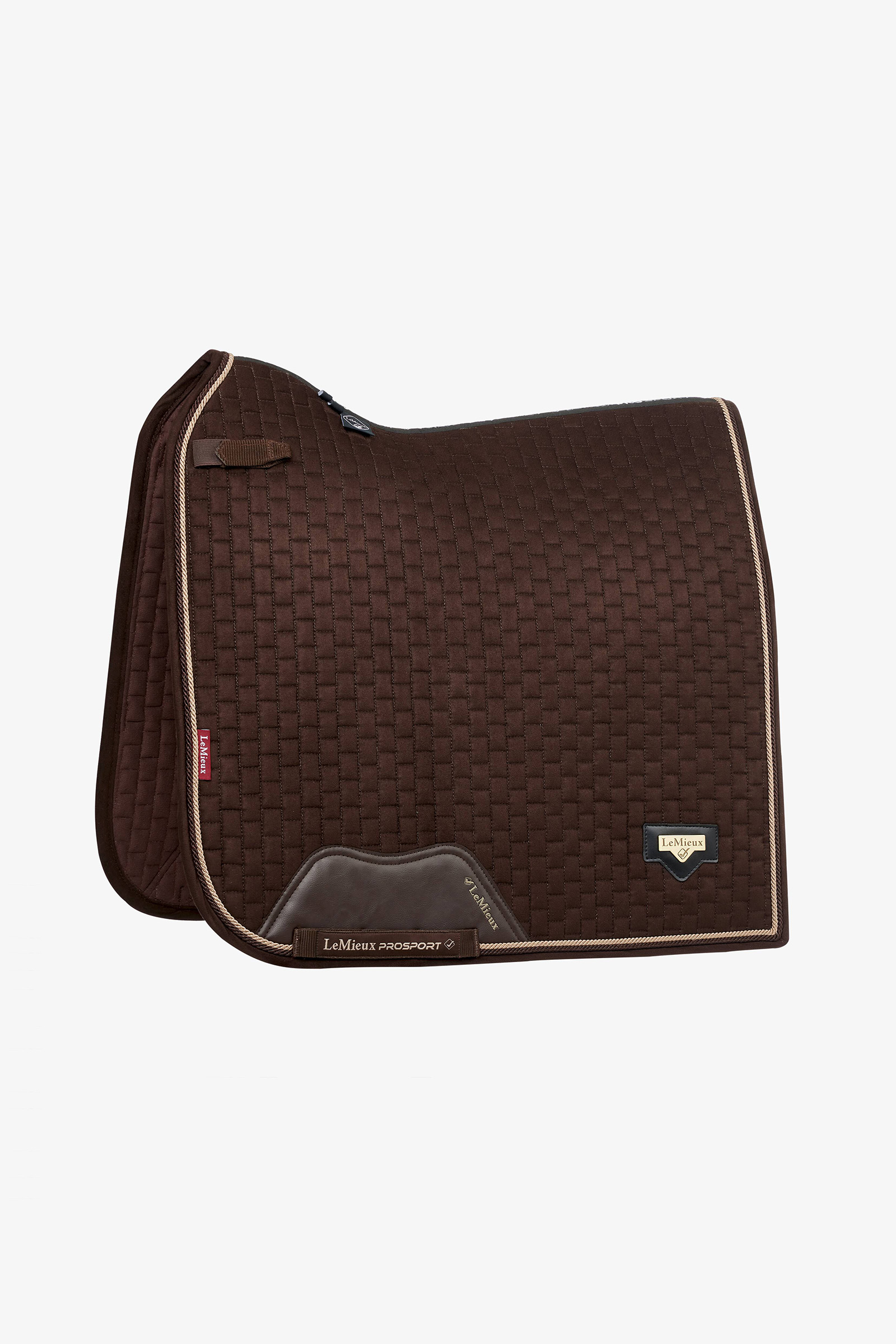 Brown LeMieux Puissance Imitation Suede Dressage Saddle Pad