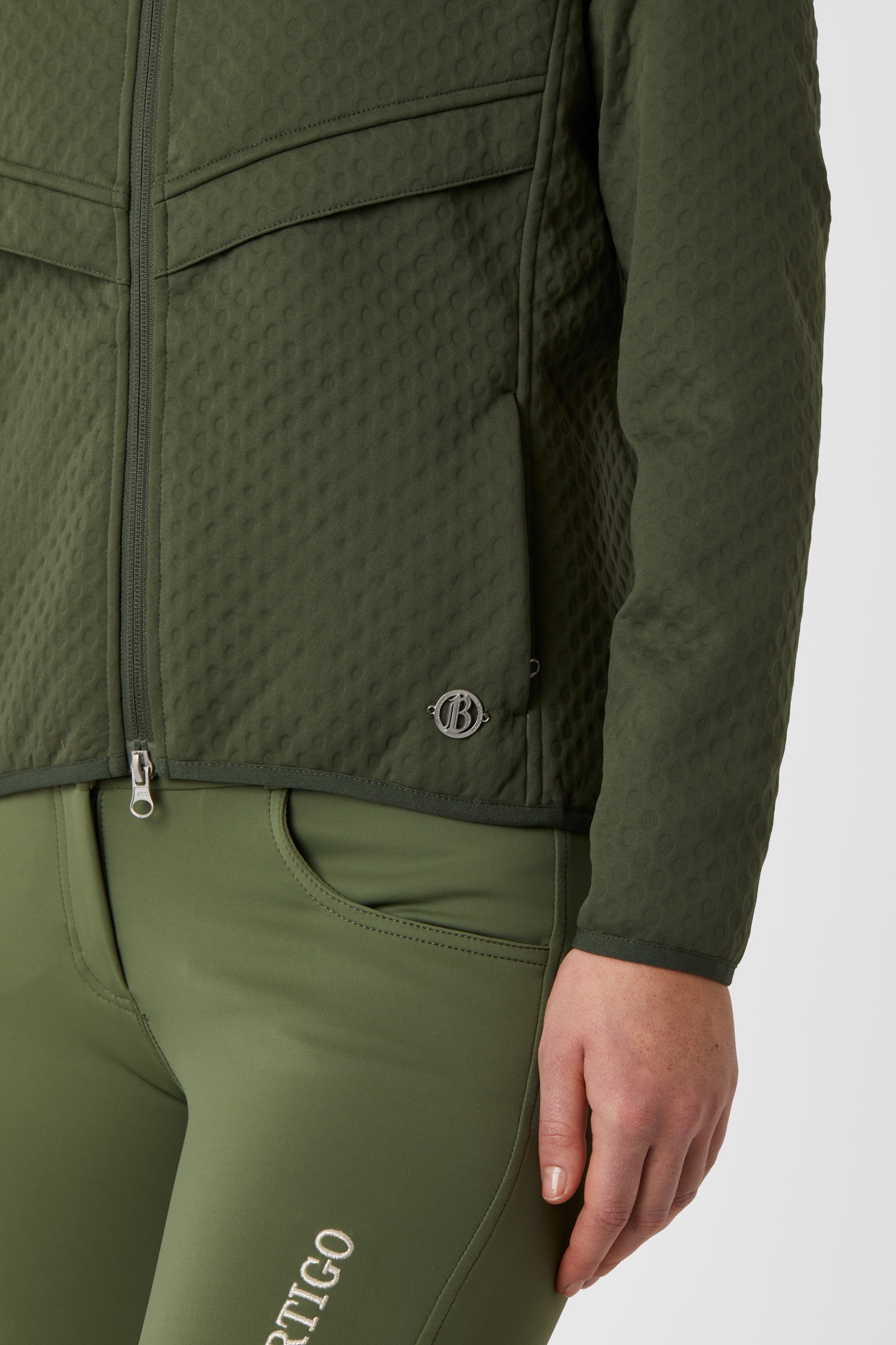 B Vertigo Norah Women's Scuba Fabric Hoodie Riding Jacket