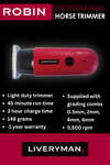 Liveryman Robin Equine Trimmer