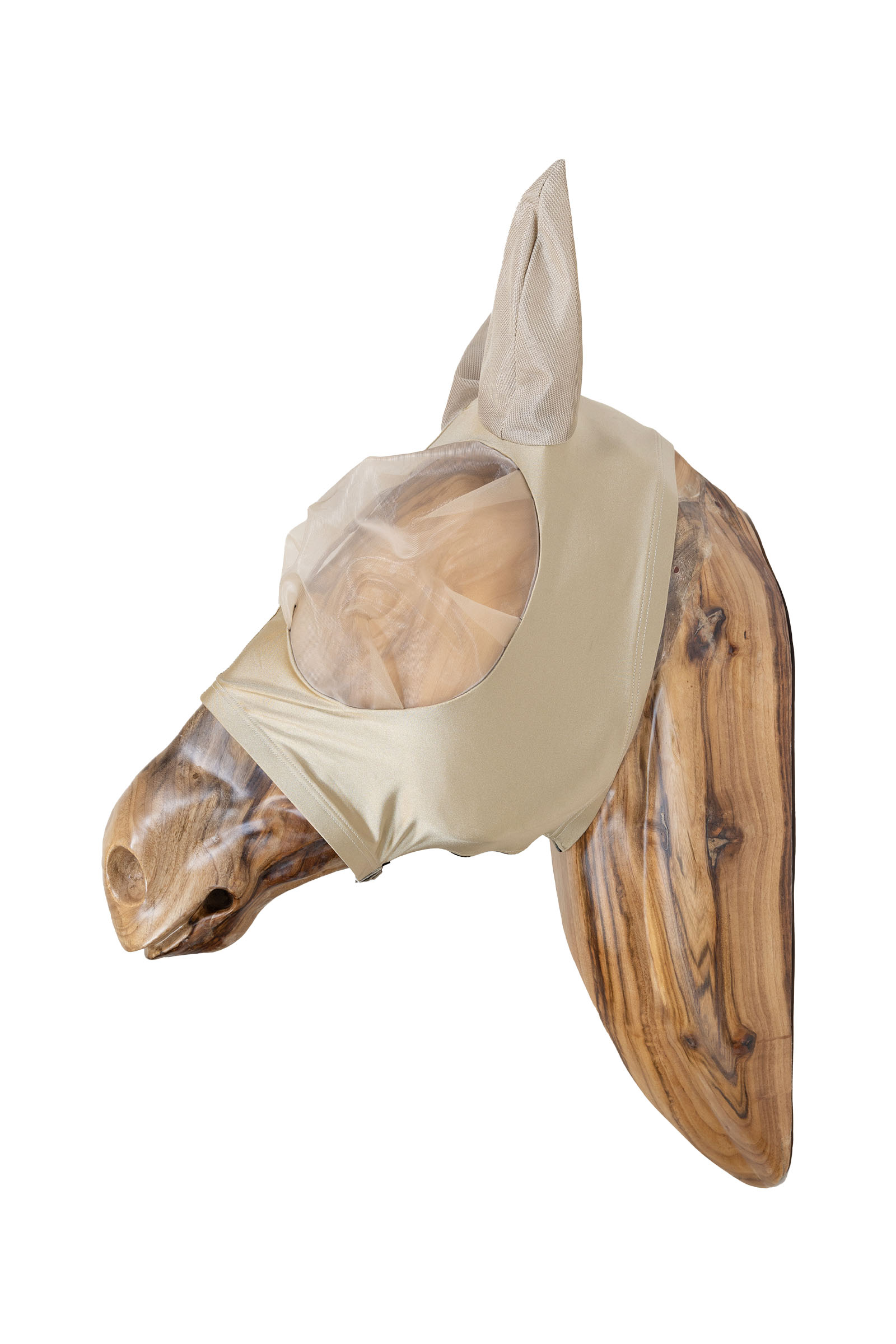 Beige Kentucky Horsewear Fly Mask Slim Fit