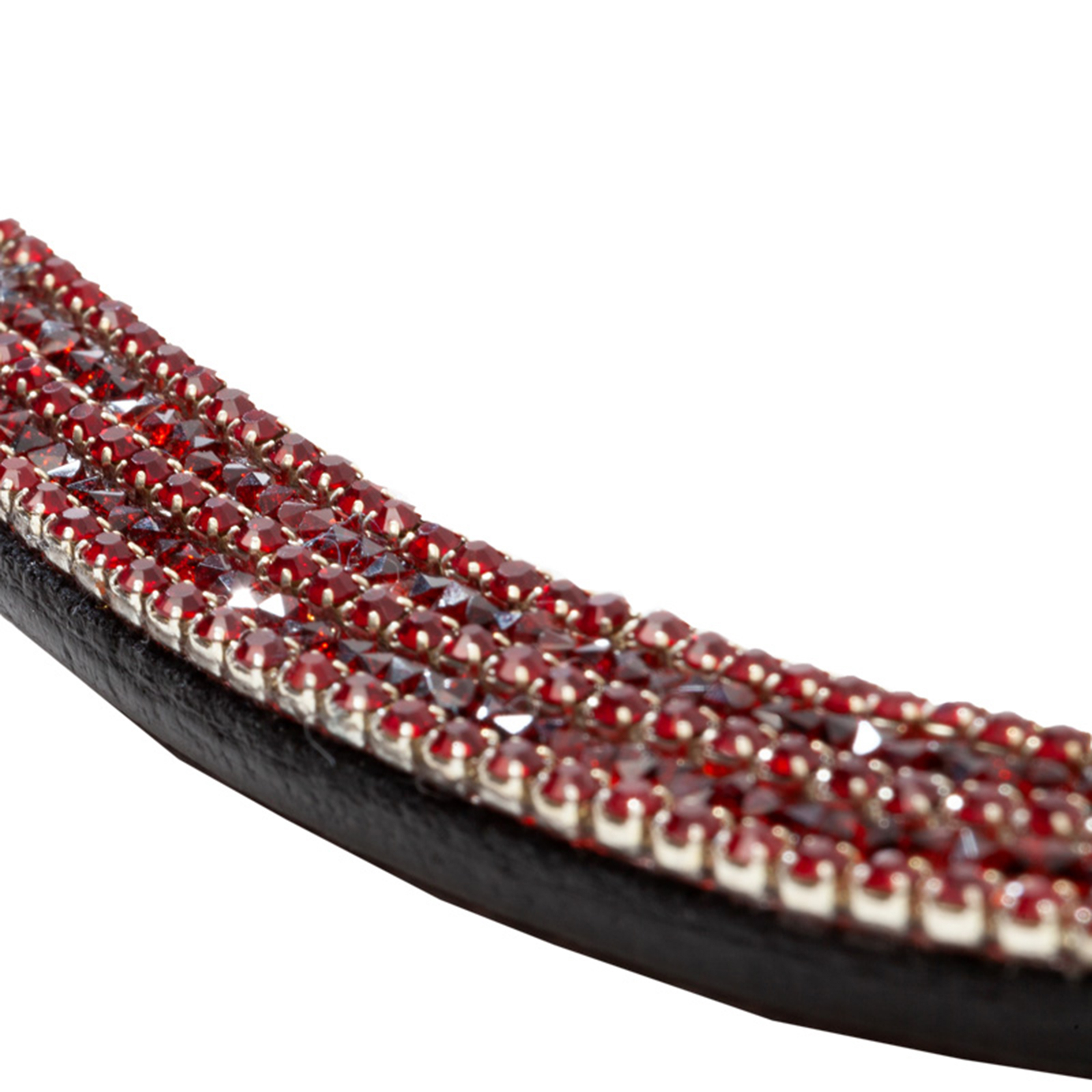 Kavalkade Button Claret Browband