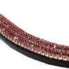 Kavalkade Button Claret Browband