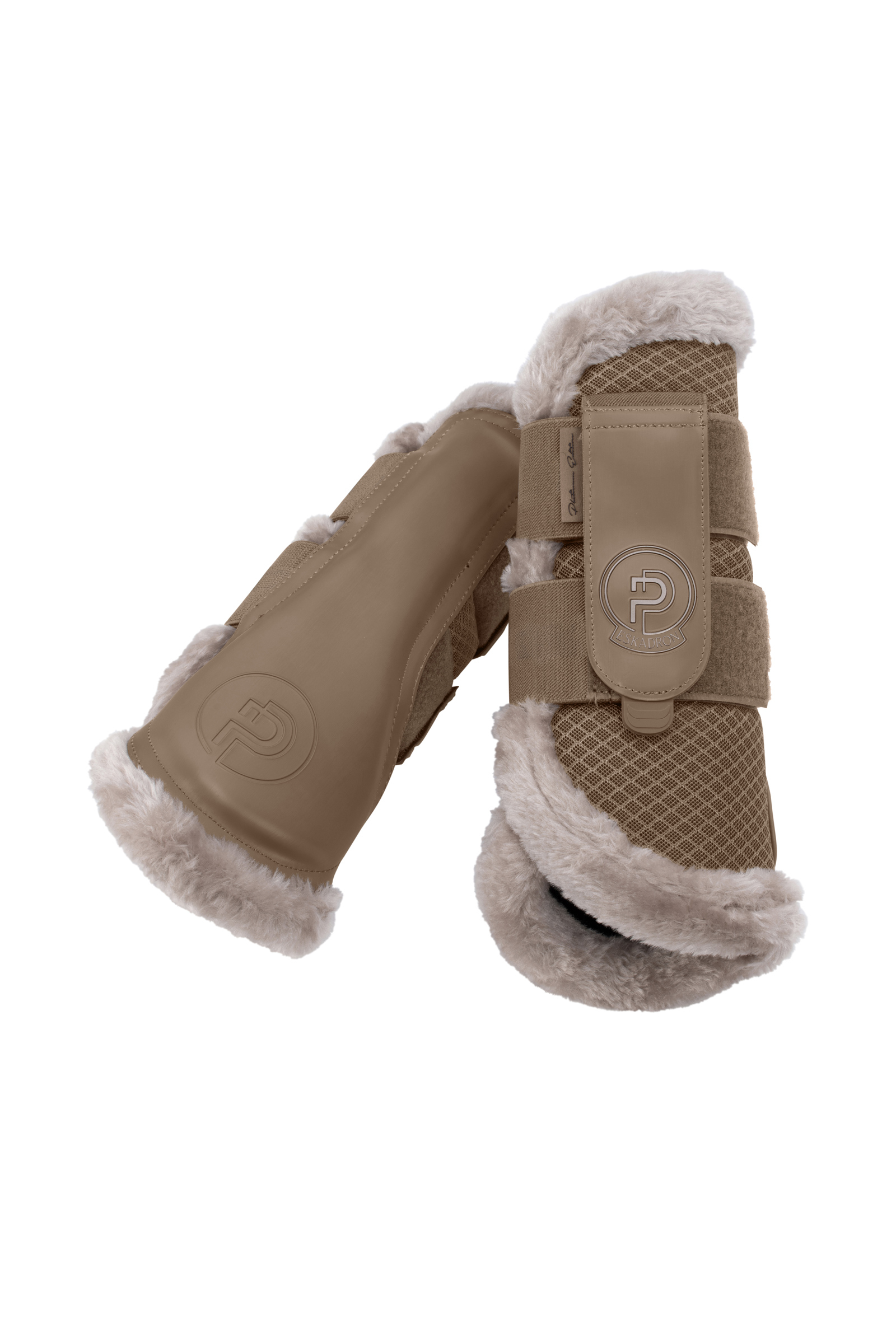 Smoky Taupe Eskadron Platinum 25 Mesh Faux Fur Tendon Boots